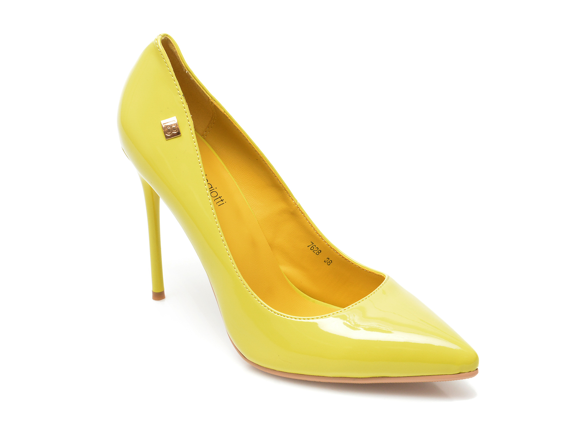 Pantofi LAURA BIAGIOTTI galbeni, 7628, din piele ecologica Laura Biagiotti imagine 2022 13clothing.ro