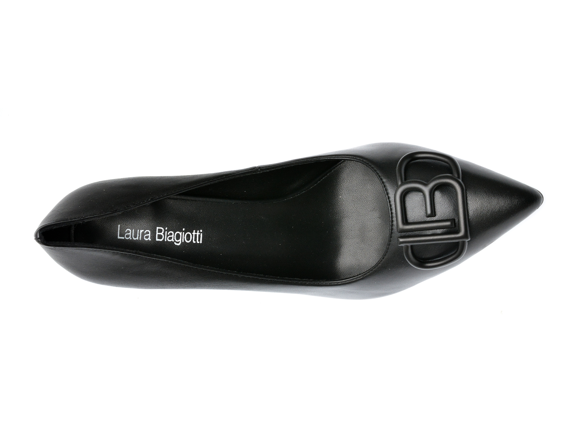 Poze Pantofi LAURA BIAGIOTTI negri, 8152, din piele ecologica otter.ro