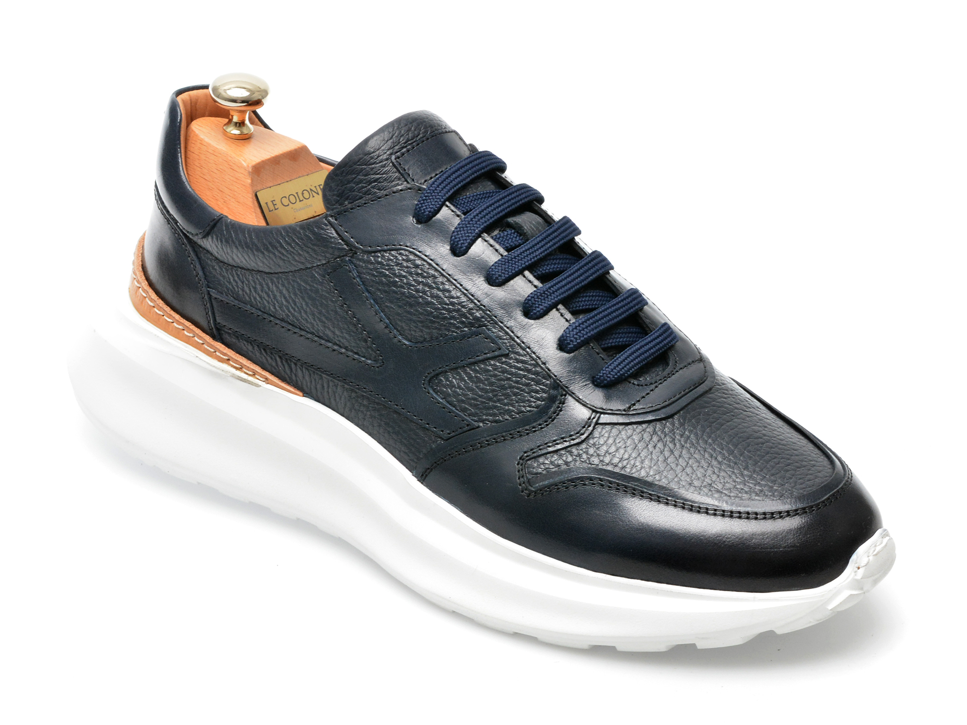 Pantofi LE COLONEL bleumarin, 68701, din piele naturala /barbati/pantofi imagine noua