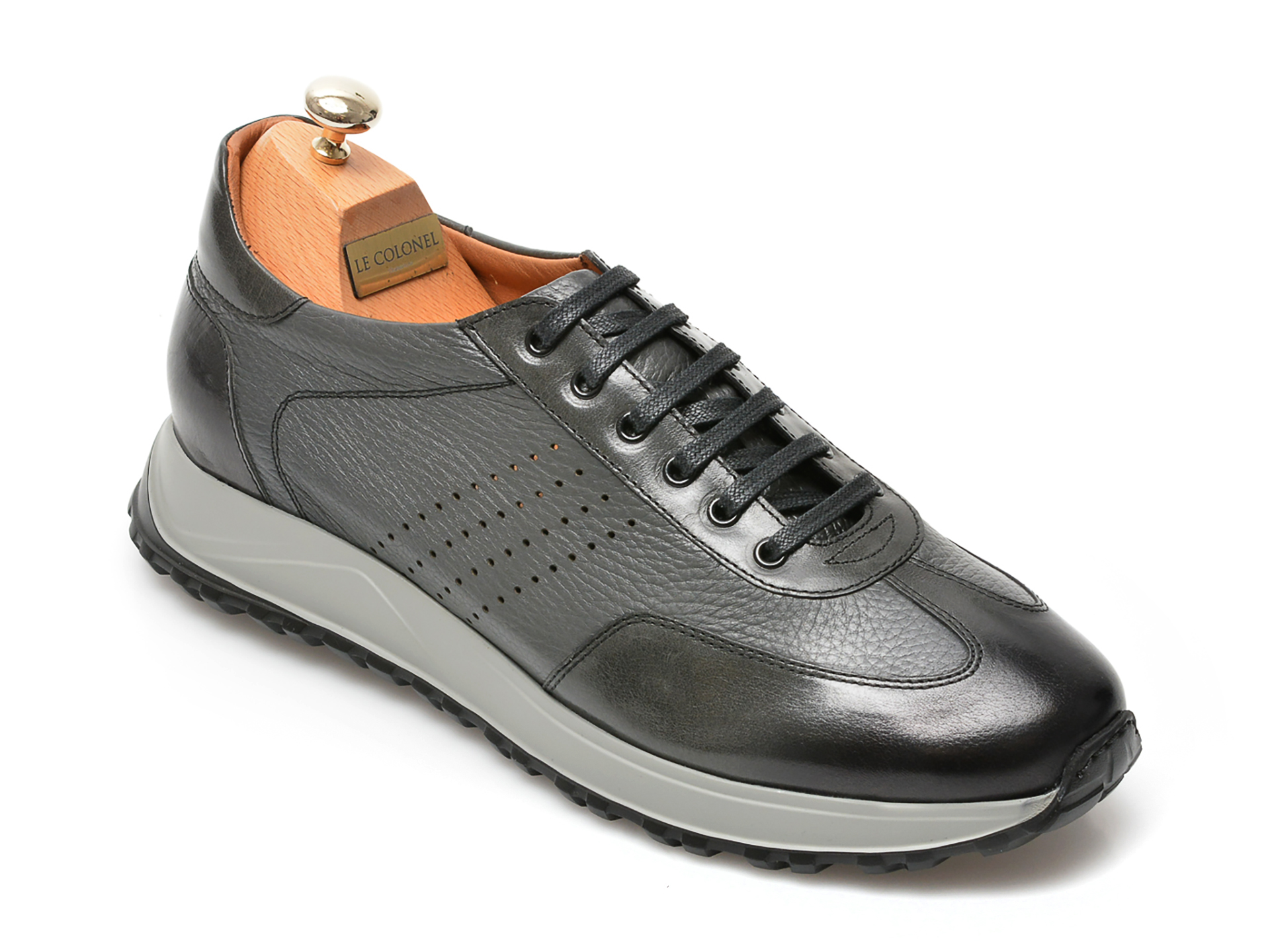 Pantofi LE COLONEL gri, 62818, din piele naturala 2023 ❤️ Pret Super Black Friday otter.ro imagine noua 2022