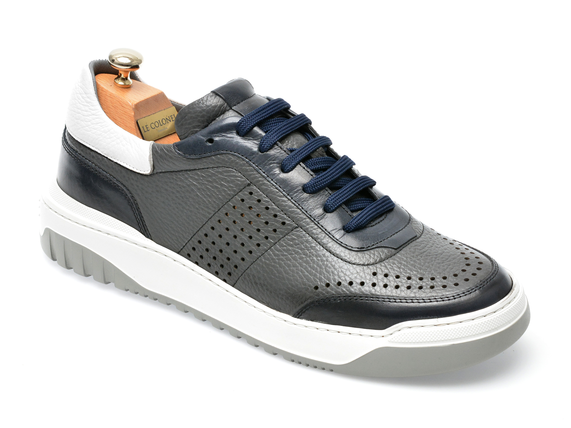 Pantofi LE COLONEL gri, 66501, din piele naturala /barbati/pantofi