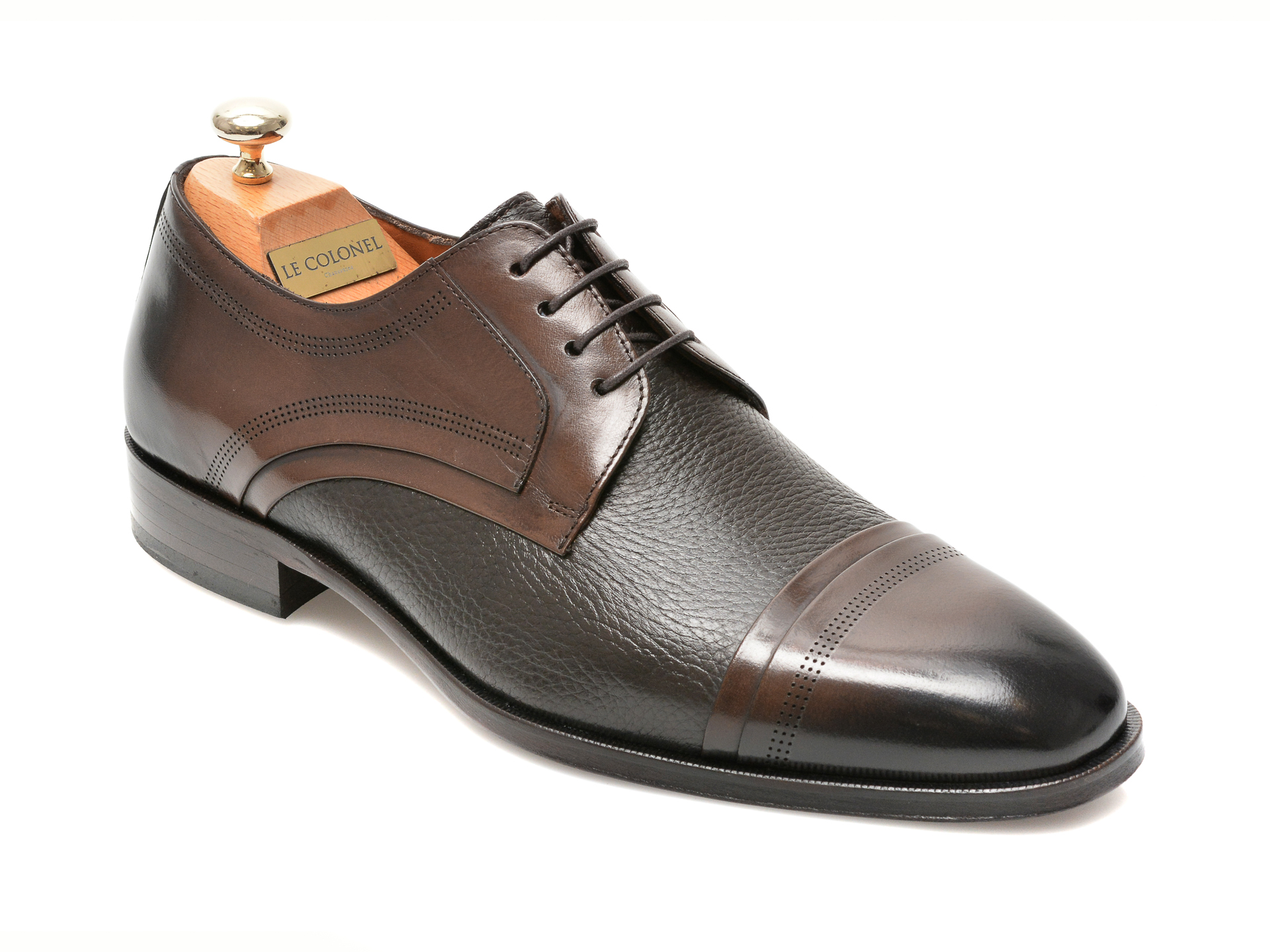 Pantofi LE COLONEL maro, 48470, din piele naturala otter.ro imagine noua 2022