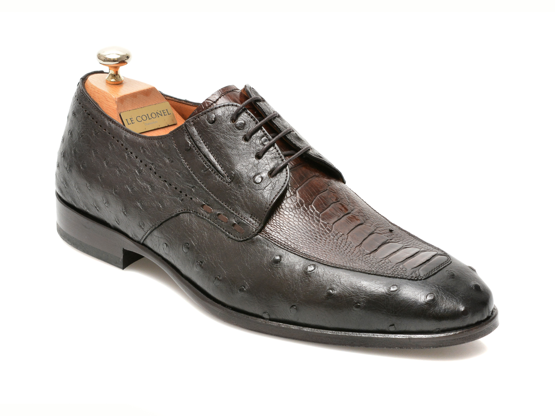 Pantofi LE COLONEL maro, 48701, din piele naturala imagine reduceri black friday 2021 Le Colonel