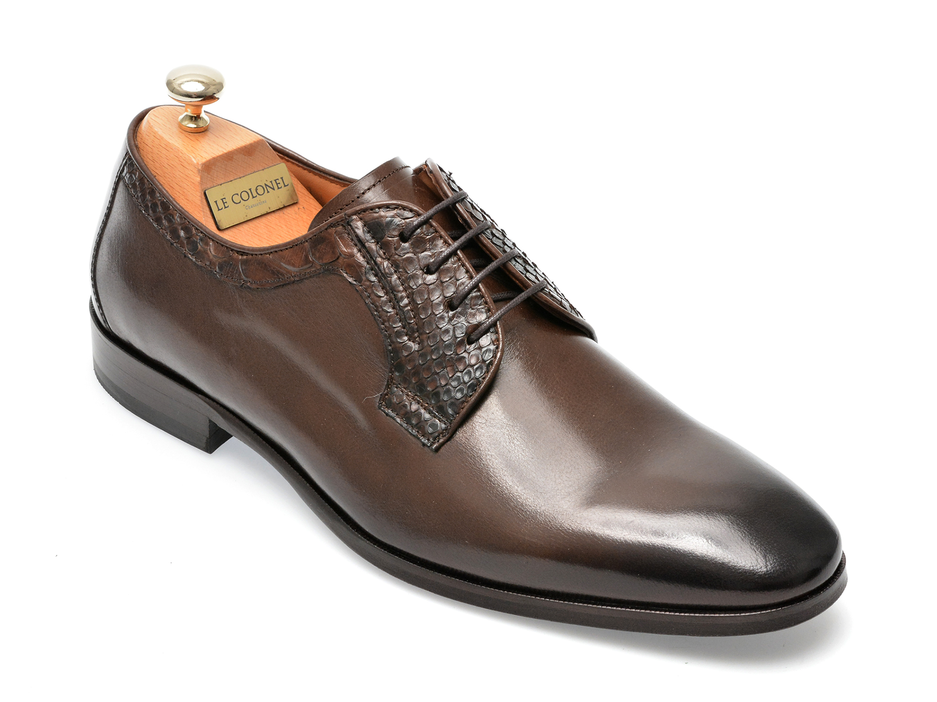 Pantofi LE COLONEL maro, 48711, din piele naturala /barbati/pantofi imagine noua
