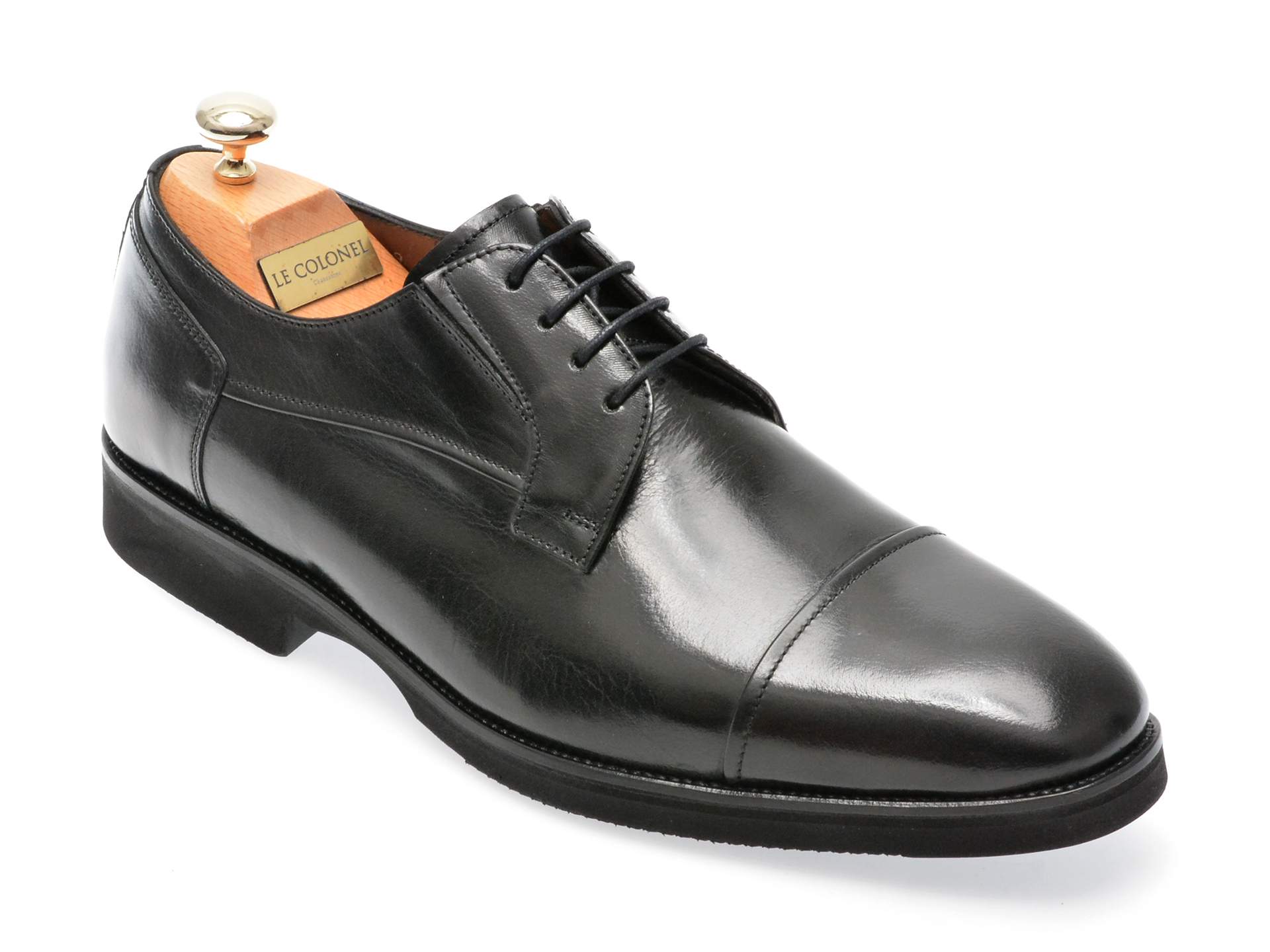 Pantofi LE COLONEL negri, 48409, din piele naturala imagine reduceri black friday 2021 Le Colonel