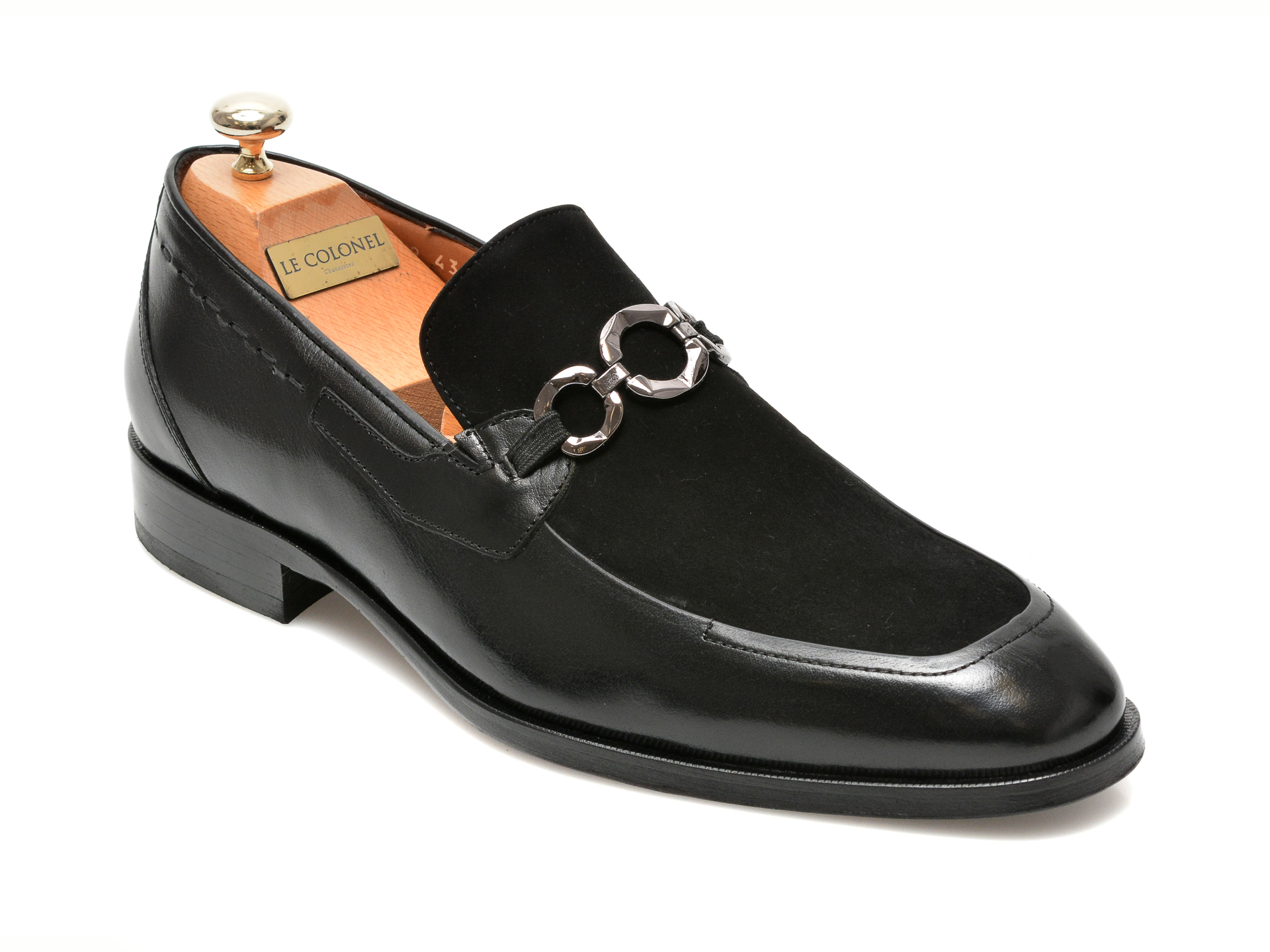 Pantofi LE COLONEL negri, 48469, din piele naturala Le Colonel