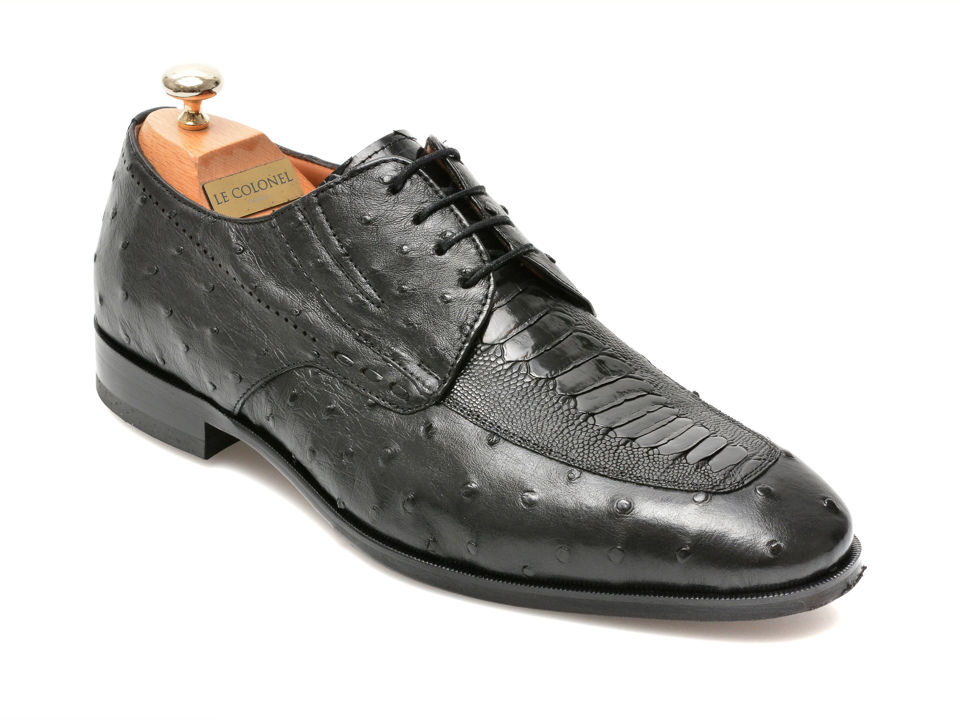 Pantofi LE COLONEL negri, 48701, din piele naturala imagine reduceri black friday 2021 Le Colonel