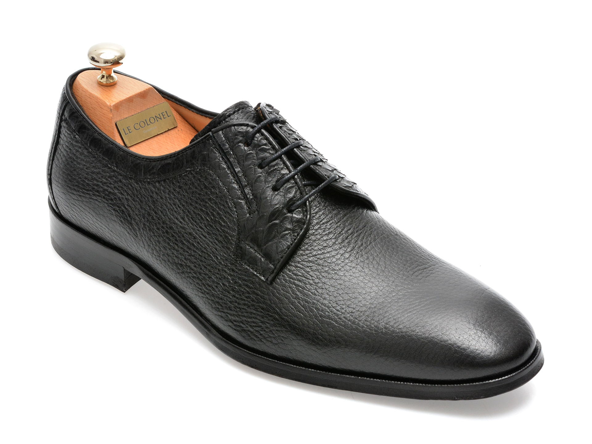 Pantofi LE COLONEL negri, 48711, din piele naturala imagine reduceri black friday 2021 Le Colonel