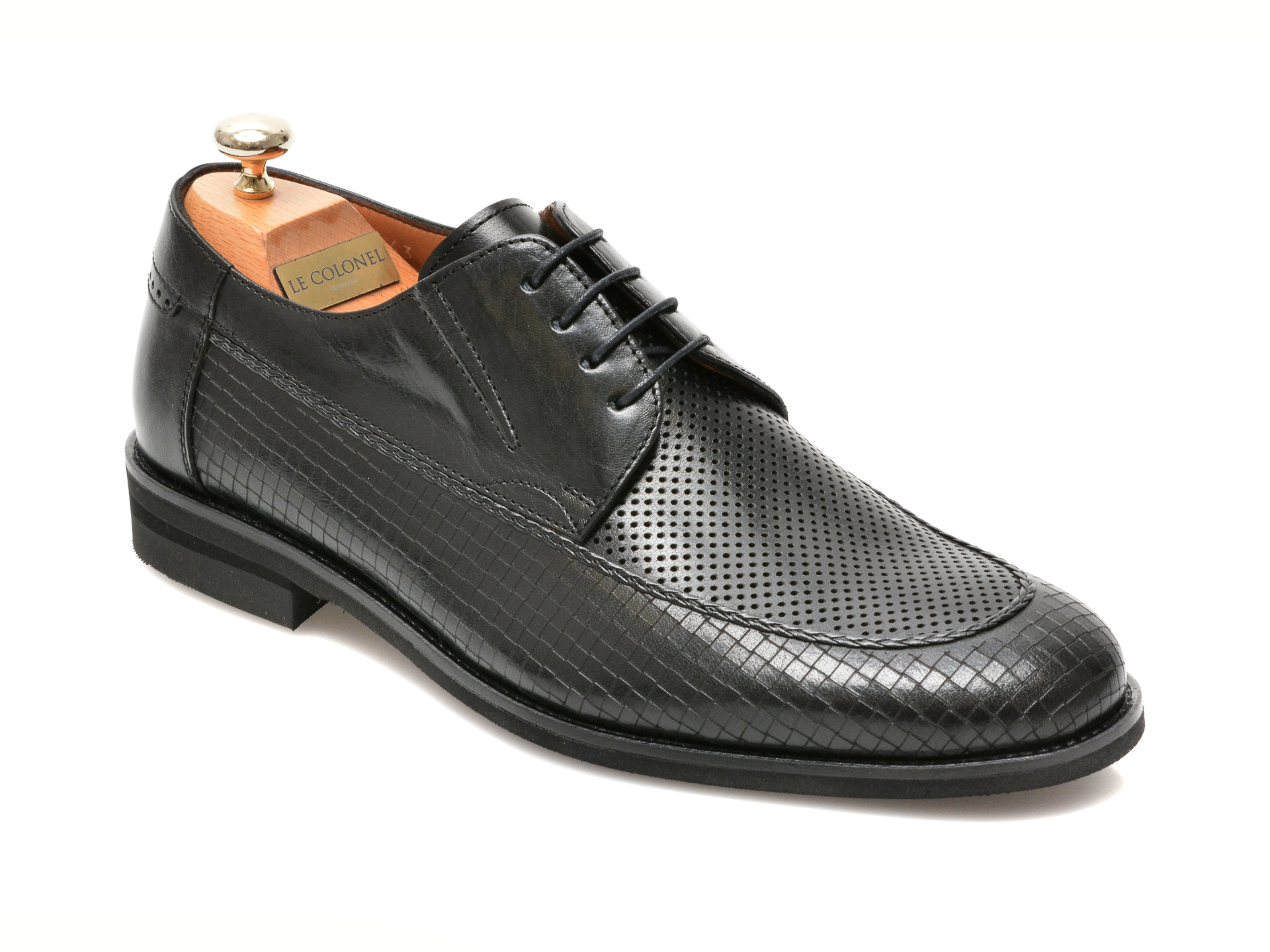 Pantofi LE COLONEL negri, 48856, din piele naturala imagine reduceri black friday 2021 Le Colonel