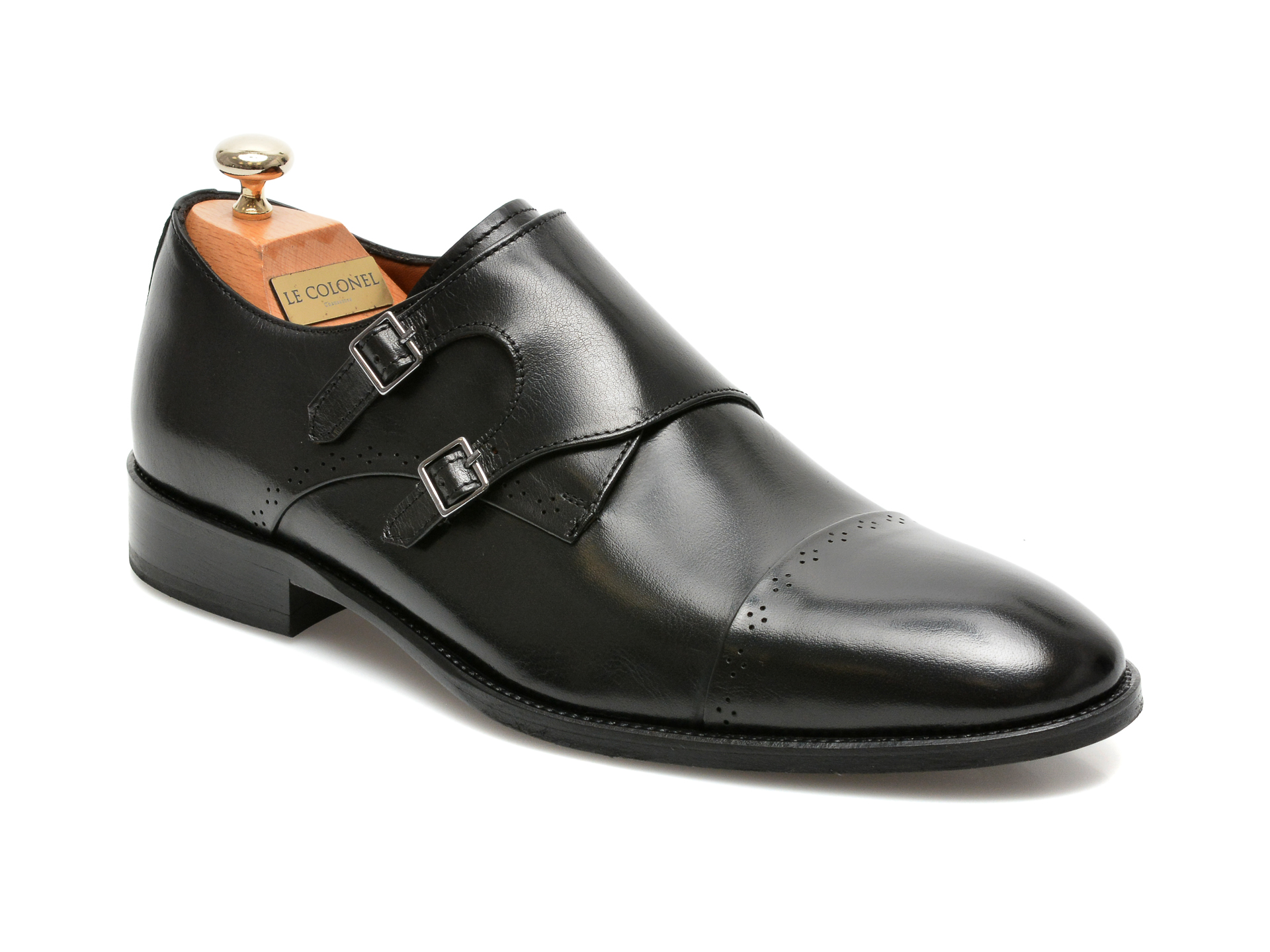 Pantofi LE COLONEL negri, 49844, din piele naturala imagine reduceri black friday 2021 Le Colonel