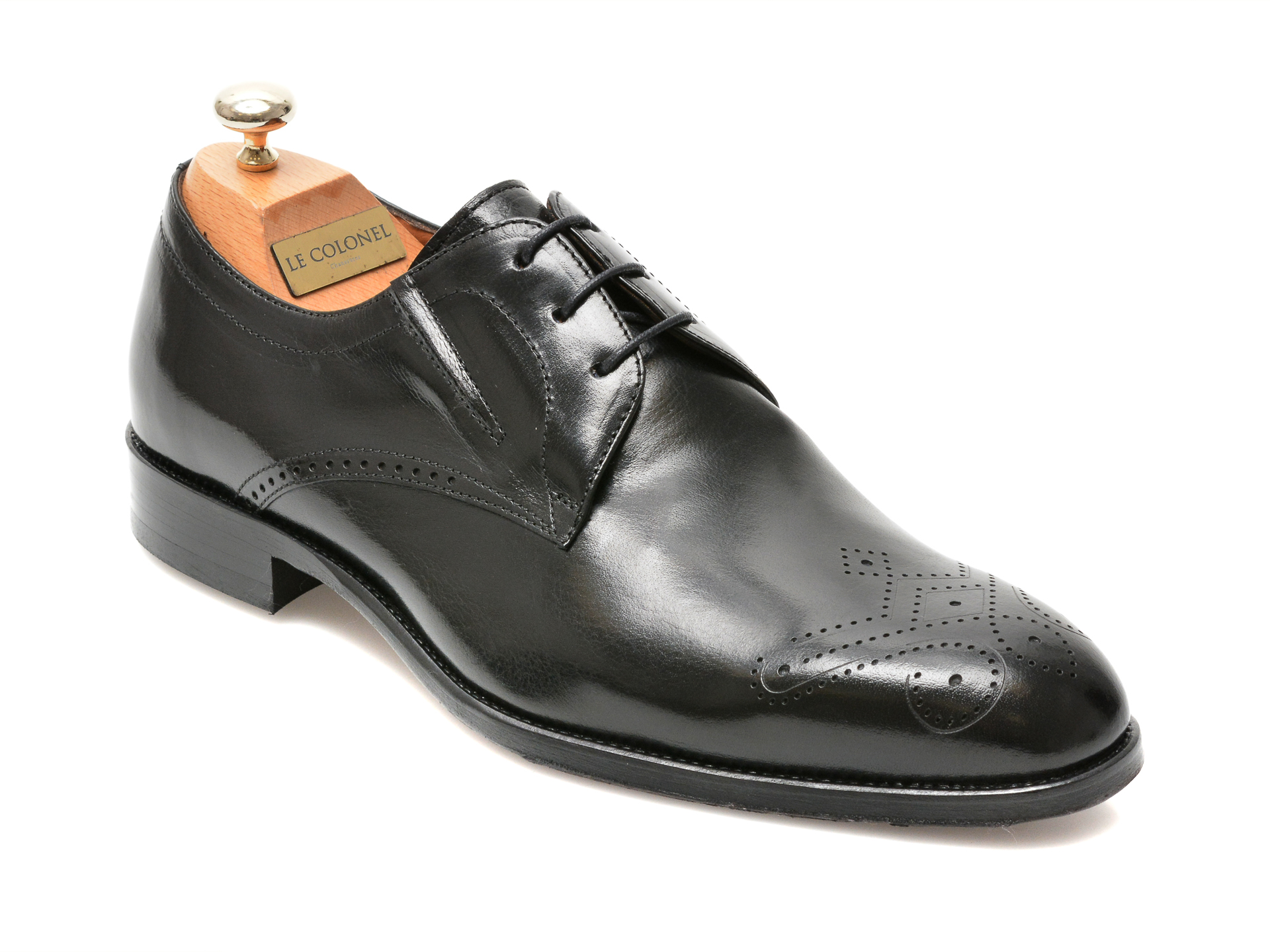 Pantofi LE COLONEL negri, 63408, din piele naturala Le Colonel imagine noua