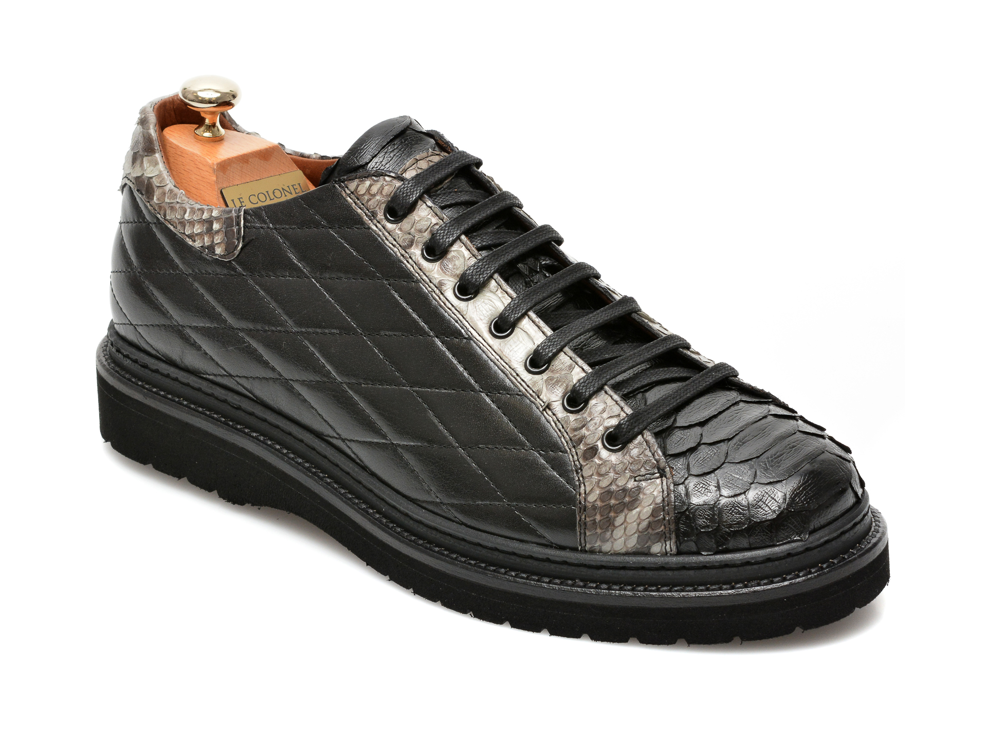 Pantofi LE COLONEL negri, 64802, din piele naturala Le Colonel imagine super redus 2022