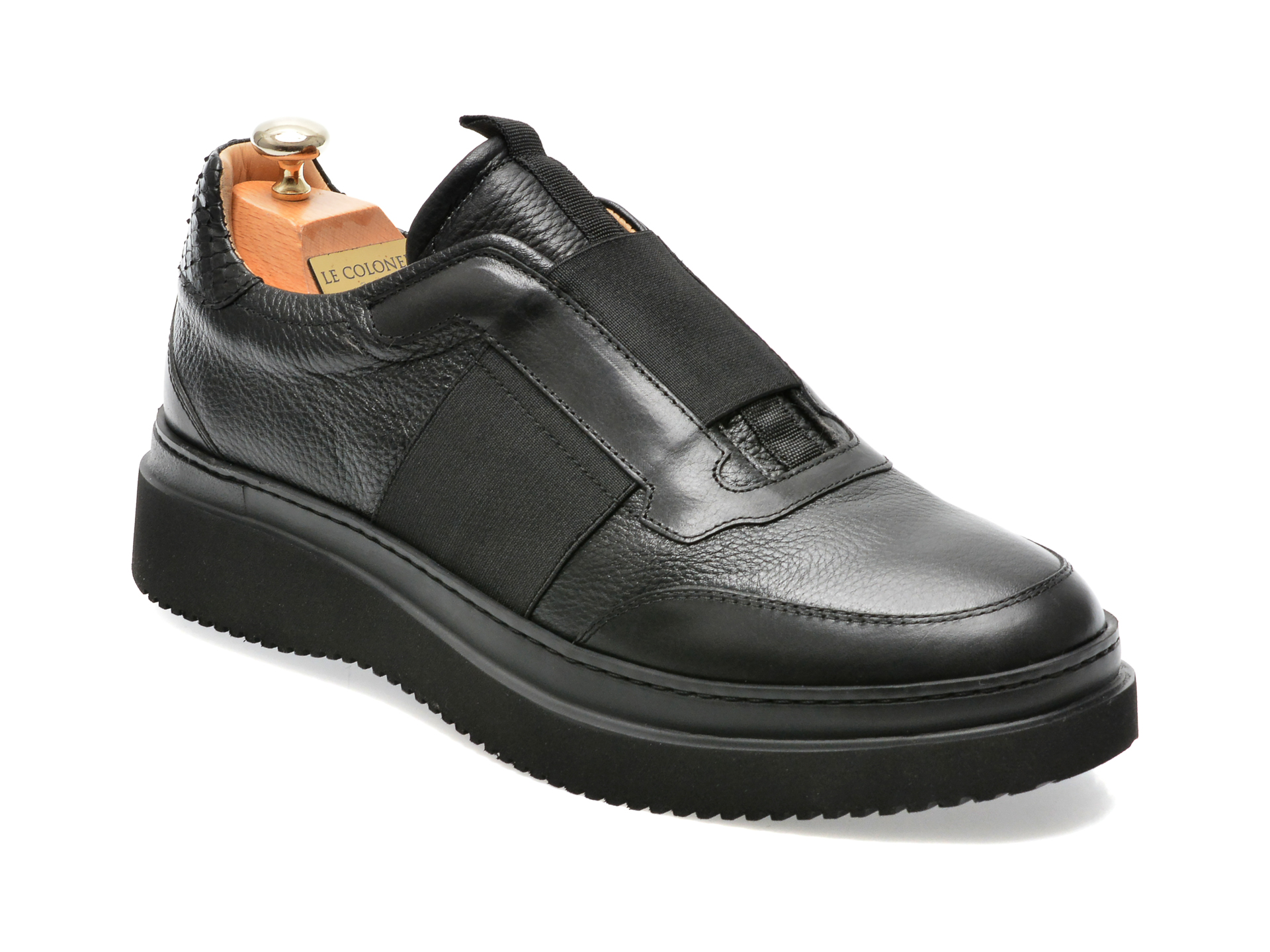 Pantofi LE COLONEL negri, 64833, din piele naturala /barbati/pantofi