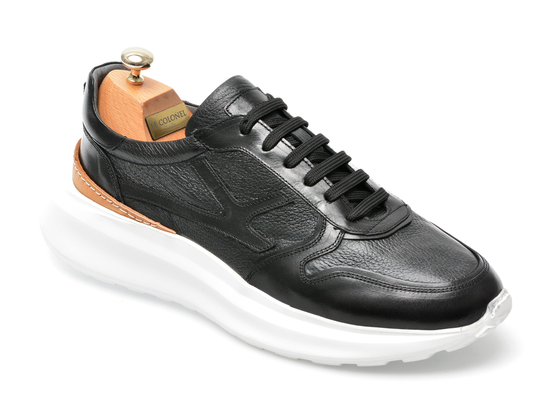 Pantofi LE COLONEL negri, 68701, din piele naturala /barbati/pantofi imagine noua