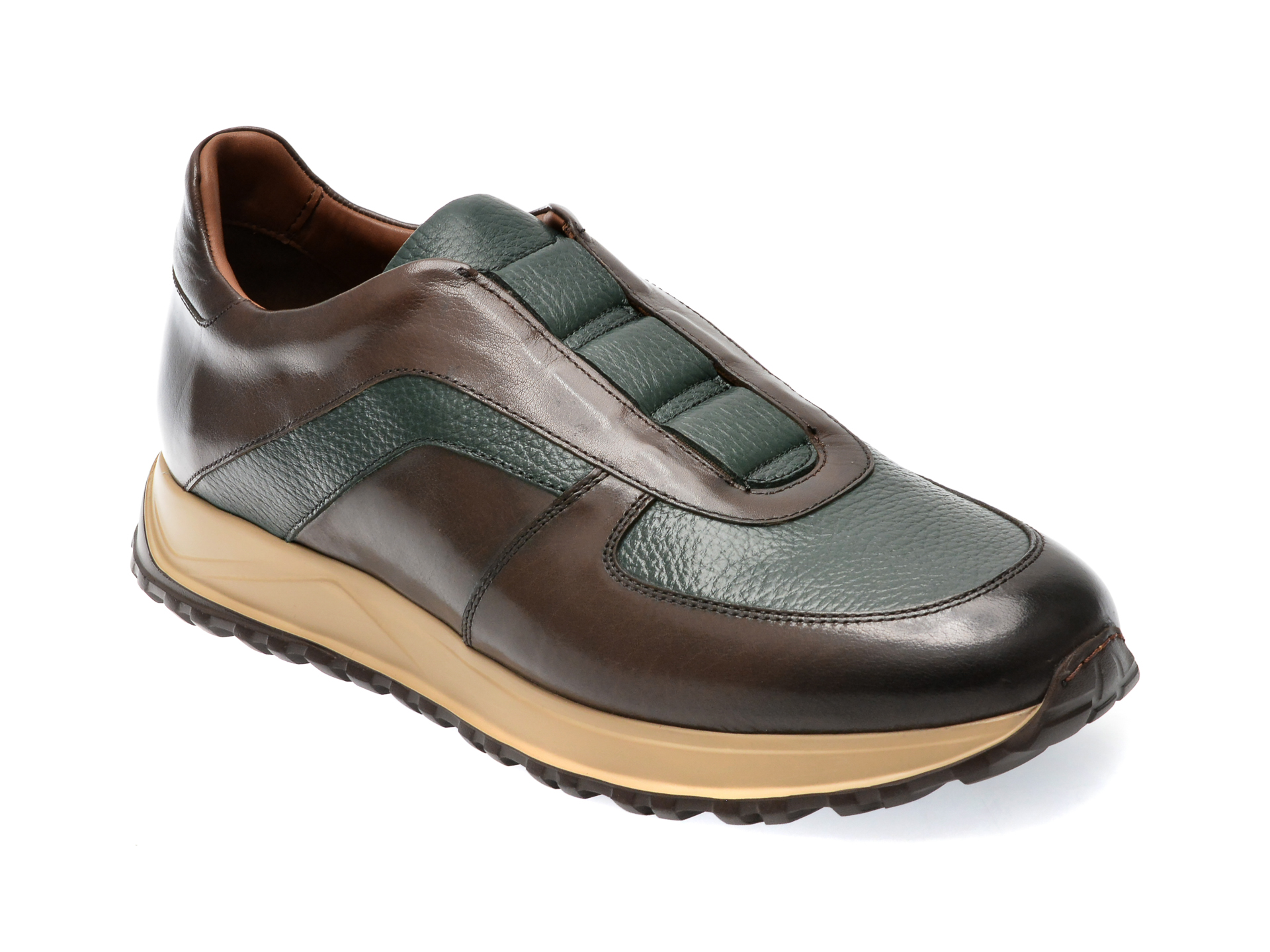 Pantofi LE COLONEL verzi, 64315, din piele naturala /barbati/pantofi