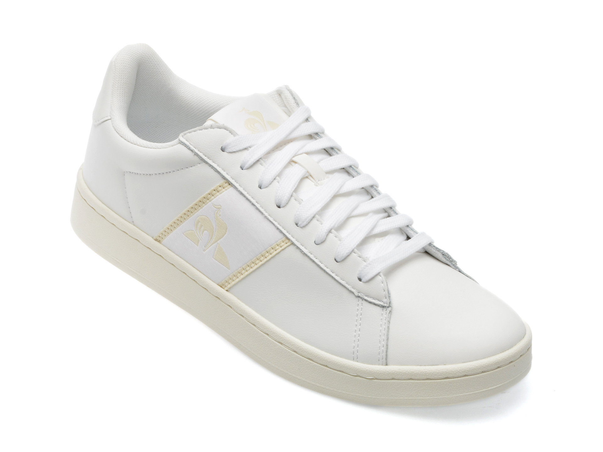 Pantofi LE COQ SPORTIF albi, 2310161, din piele naturala