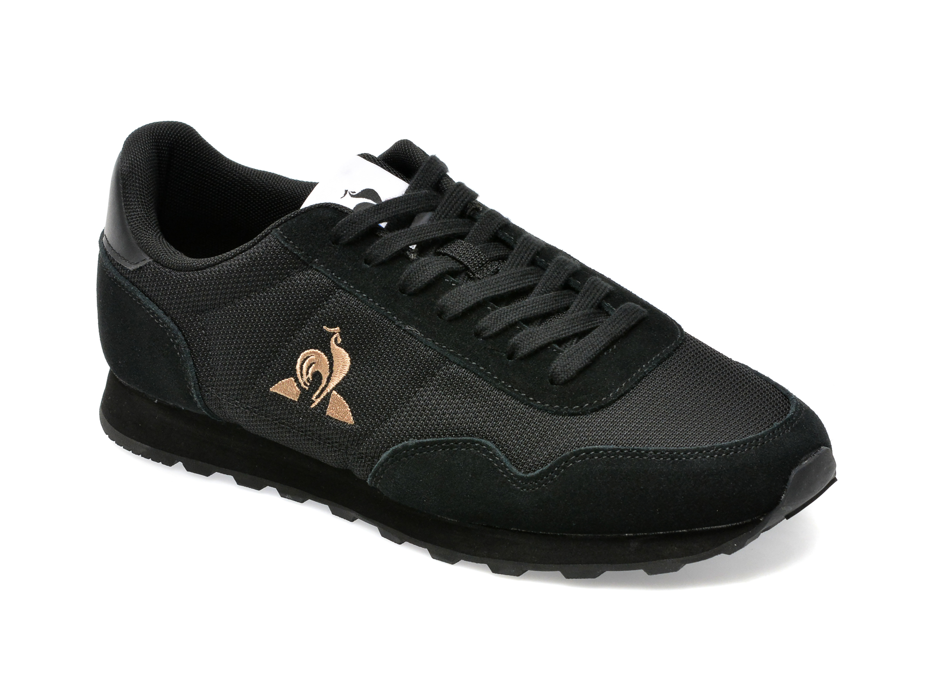 Pantofi LE COQ SPORTIF negri, 2310305, din material textil si piele intoarsa /barbati/pantofi