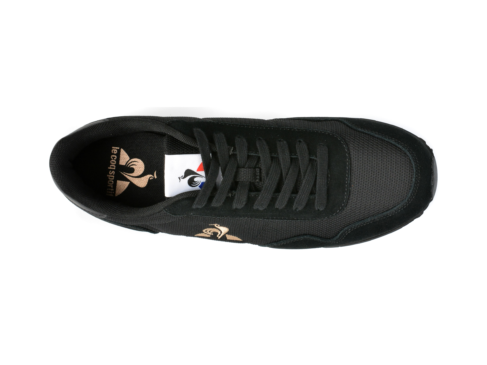 Poze Pantofi LE COQ SPORTIF negri, 2310305, din material textil si piele intoarsa otter.ro