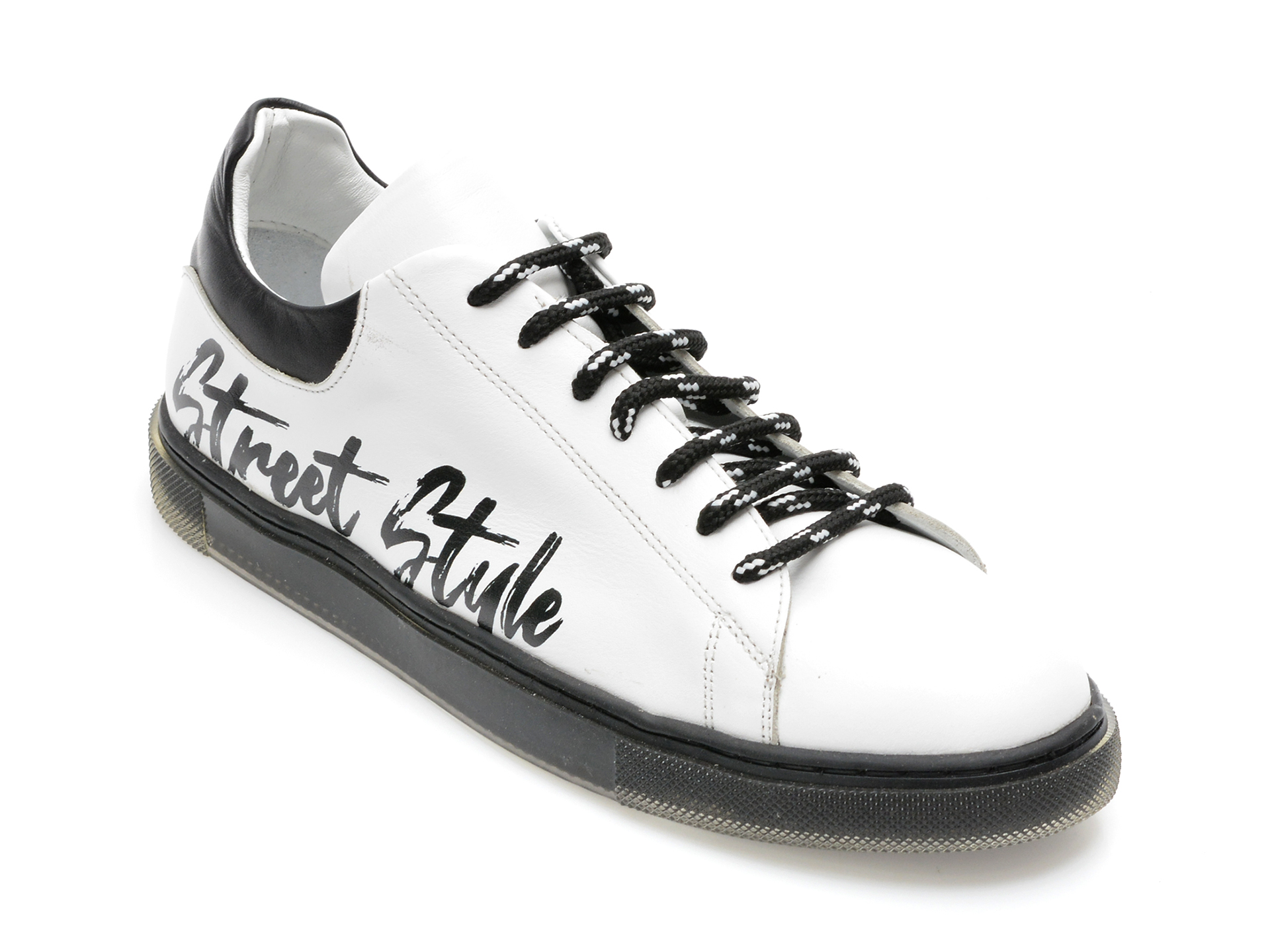 Pantofi MAGRIT albi, 12, din piele naturala