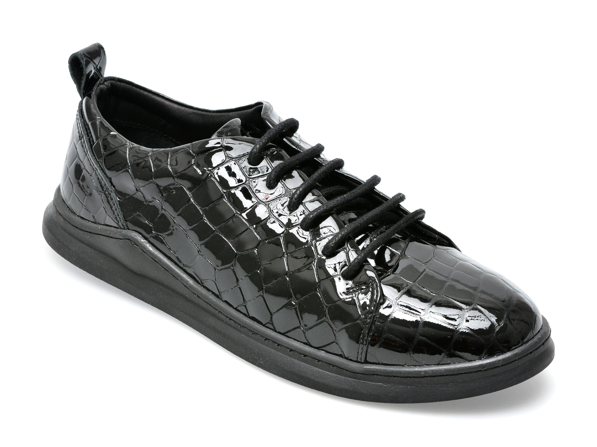 Pantofi MAGRIT negri, 30, din piele croco /femei/pantofi imagine noua 2022