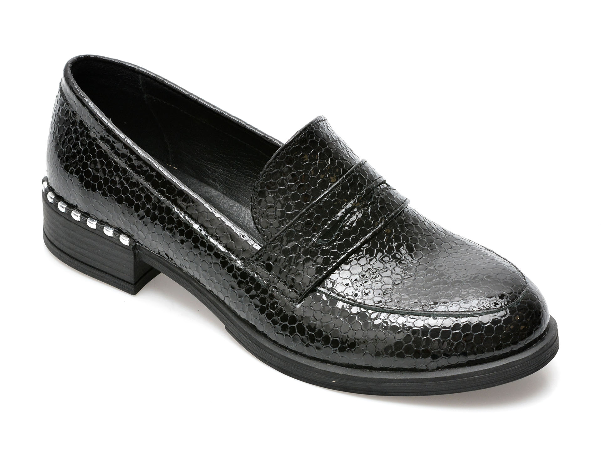 Pantofi MAGRIT negri, 48, din piele naturala lacuita /femei/pantofi