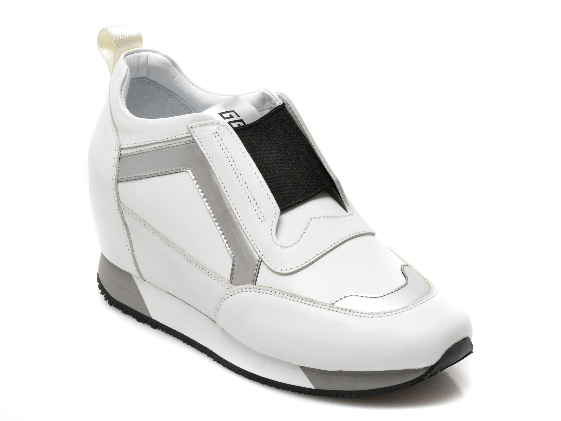 Pantofi MARIO MUZI albi, 241, din piele naturala /femei/pantofi