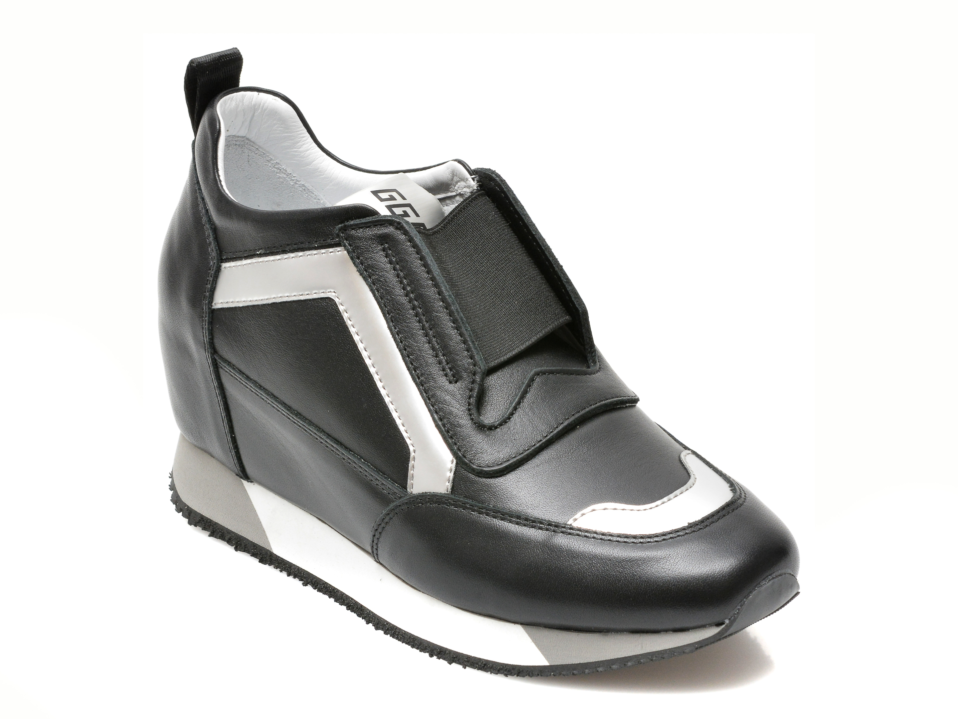 Pantofi MARIO MUZI negri, 241, din piele naturala MARIO MUZI imagine noua