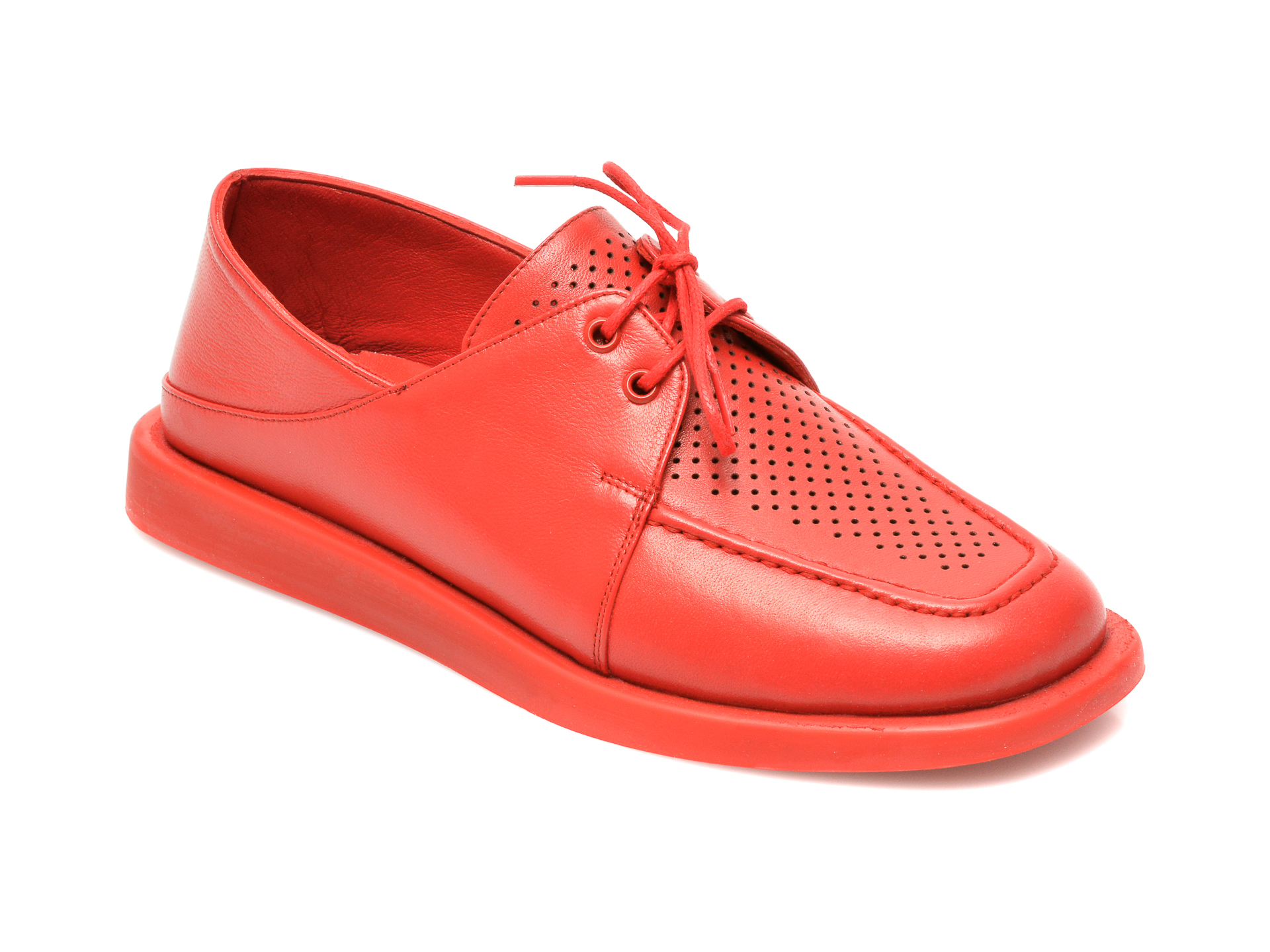 Pantofi MOLLY BESSA rosii, 6057, din piele naturala Molly Bessa