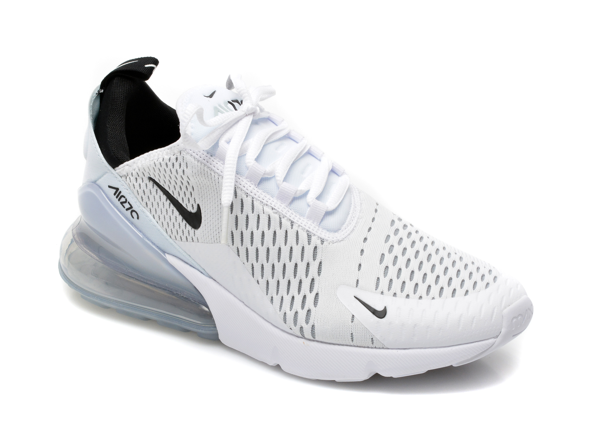 Pantofi NIKE albi, AIR MAX 270, din material textil Nike imagine 2022 13clothing.ro