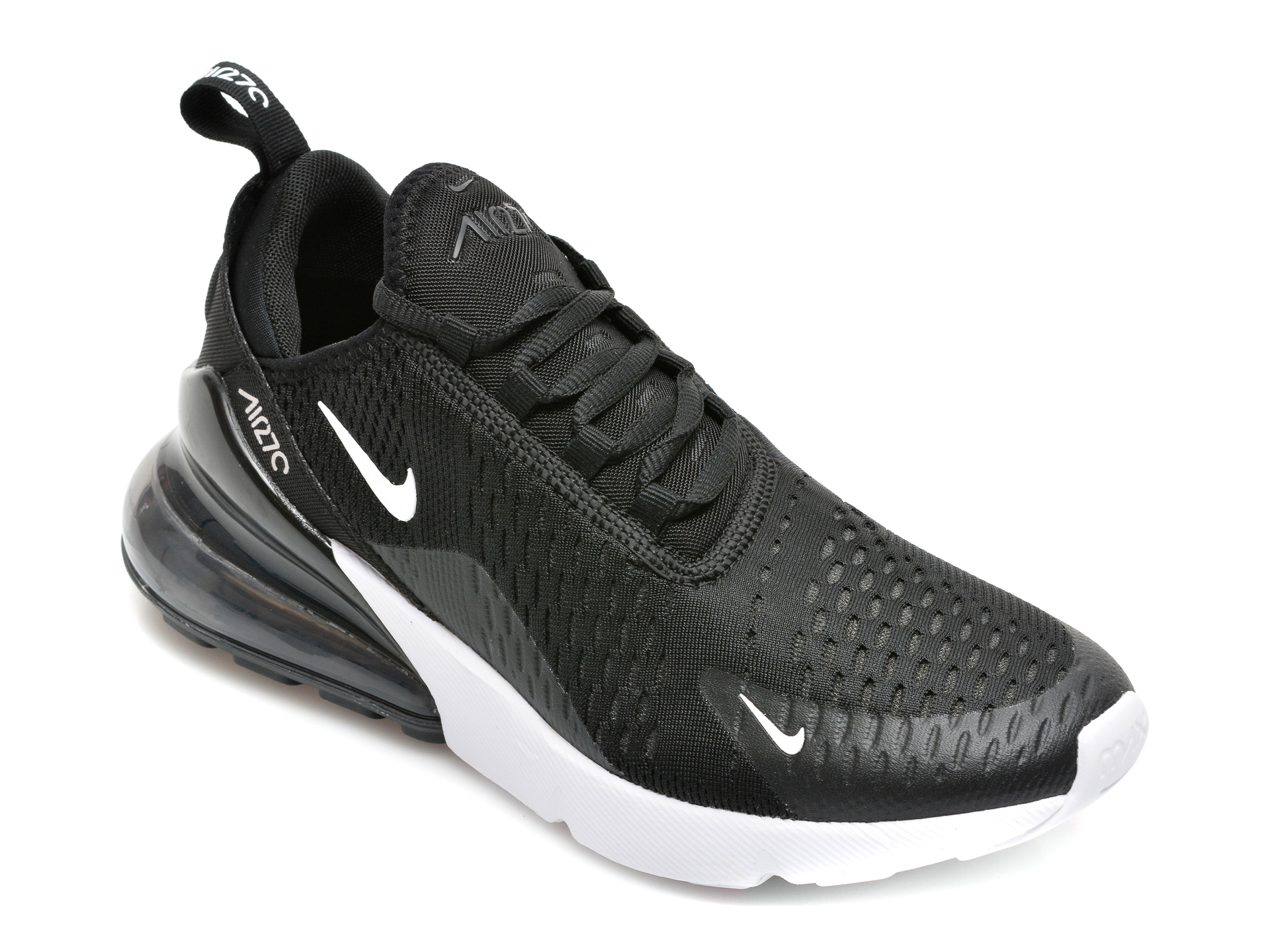 Pantofi NIKE negri, AIR MAX 270, din material textil Nike imagine super redus 2022