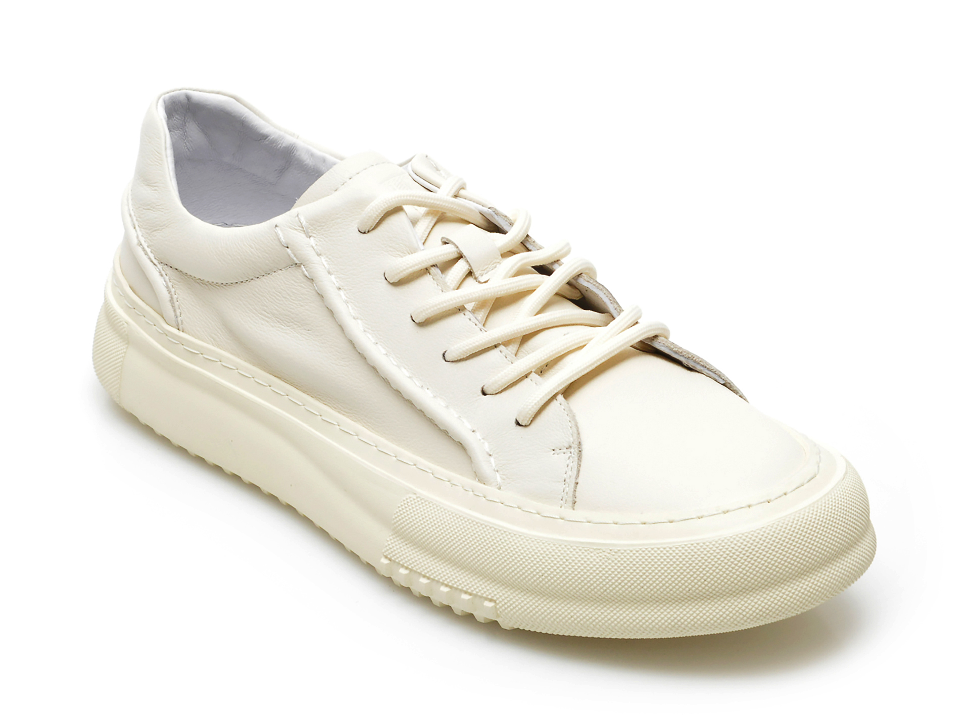 Pantofi OTTER albi, 909, din piele naturala otter.ro imagine noua 2022