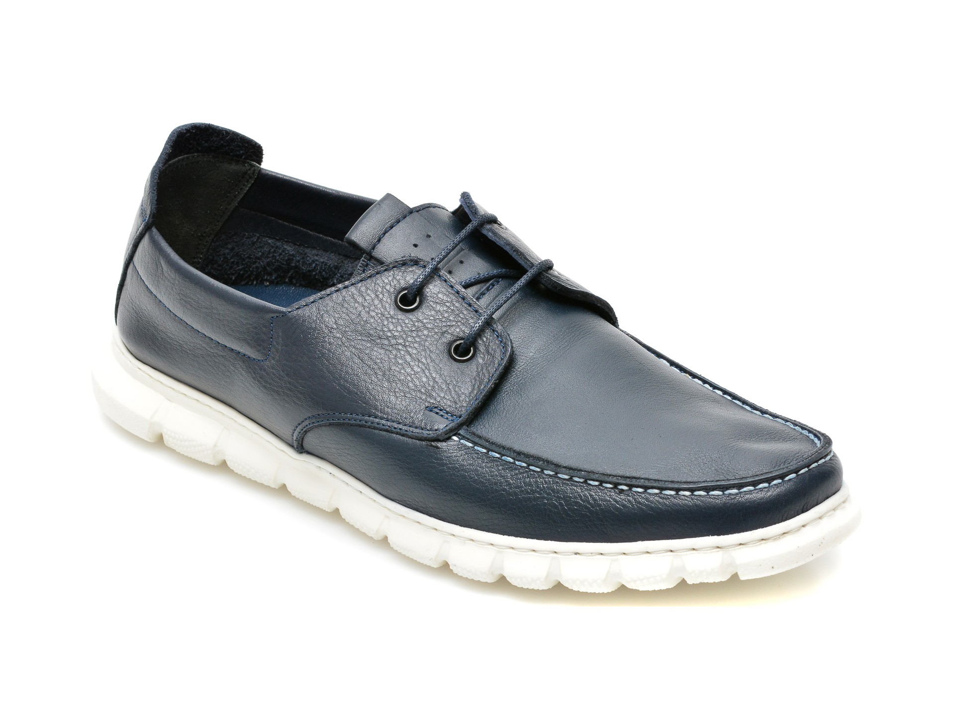 Pantofi OTTER bleumarin, 25704, din piele naturala