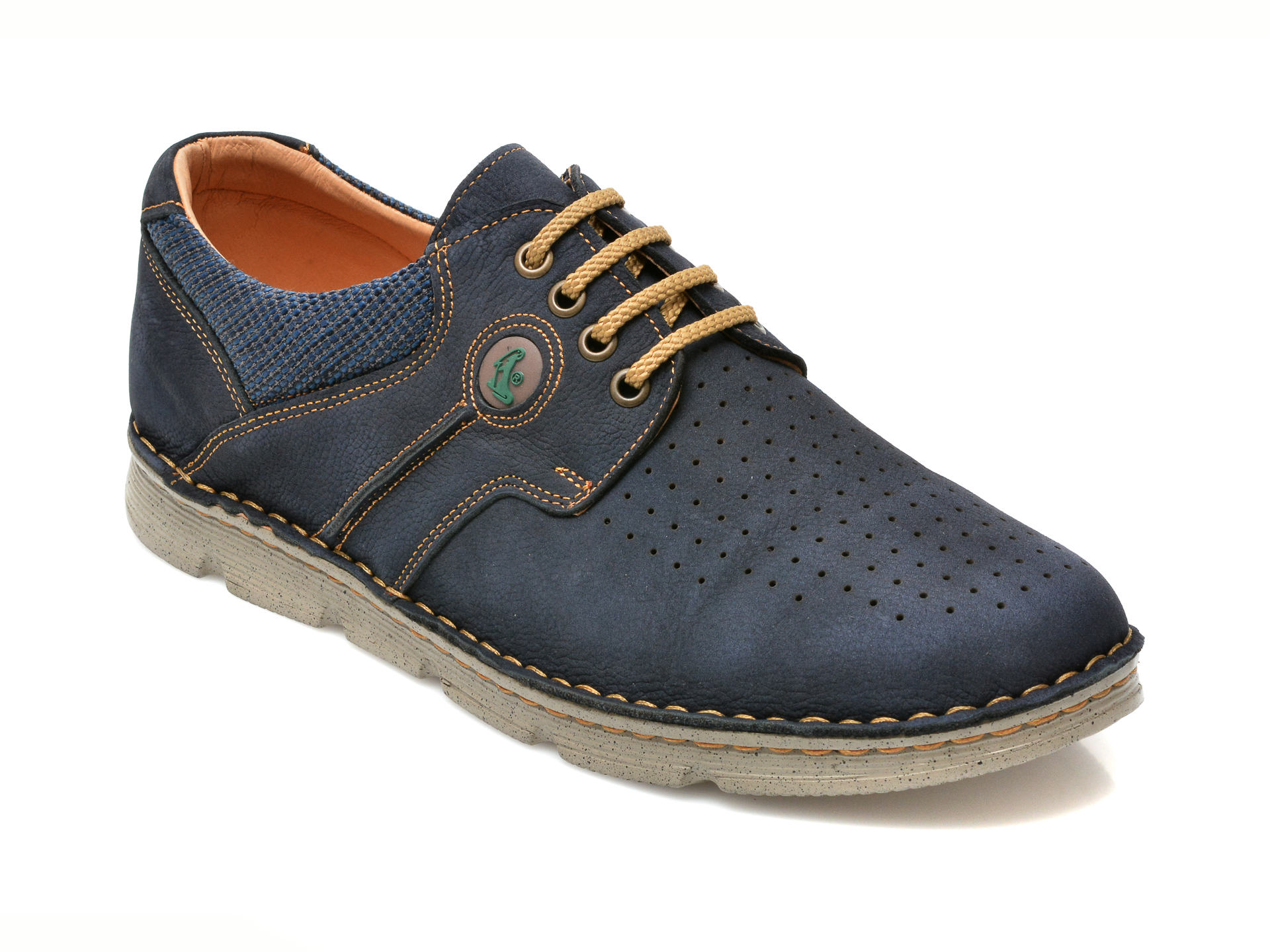 Pantofi OTTER bleumarin, 2827, din nabuc 2022 ❤️ Pret Super otter.ro imagine noua 2022