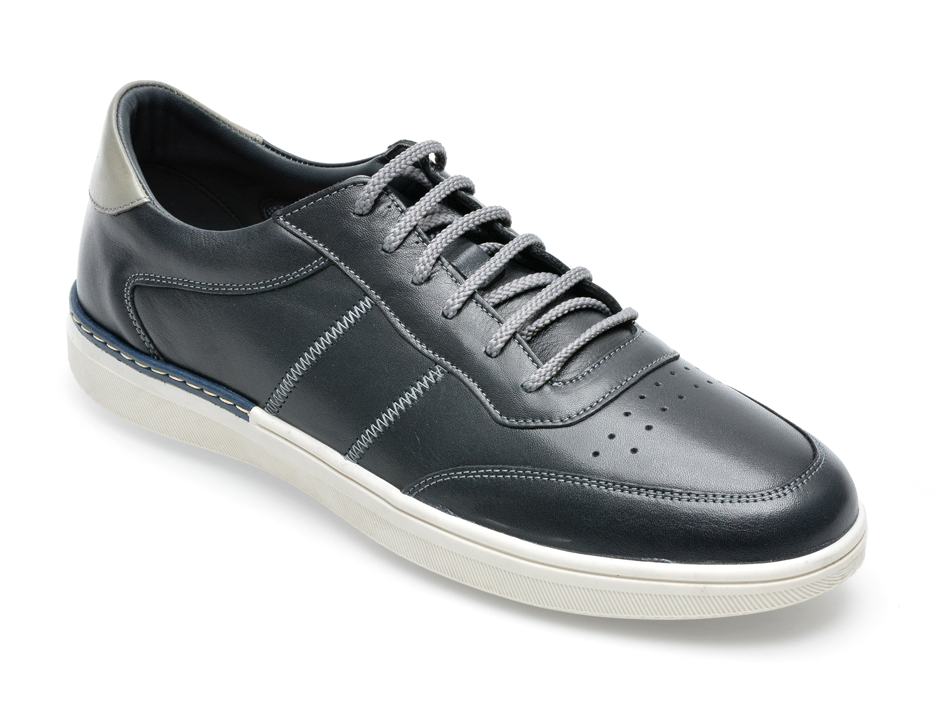 Pantofi OTTER bleumarin, 3421, din piele naturala /barbati/pantofi imagine noua 2022