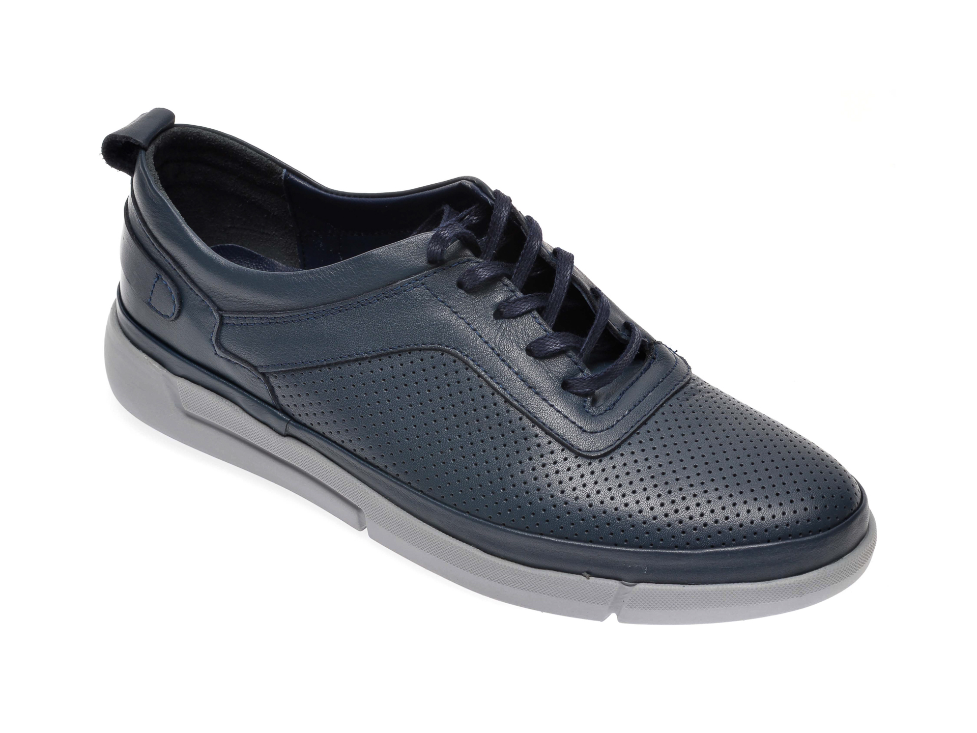 Pantofi OTTER bleumarin, 402, din piele naturala imagine Black Friday 2021