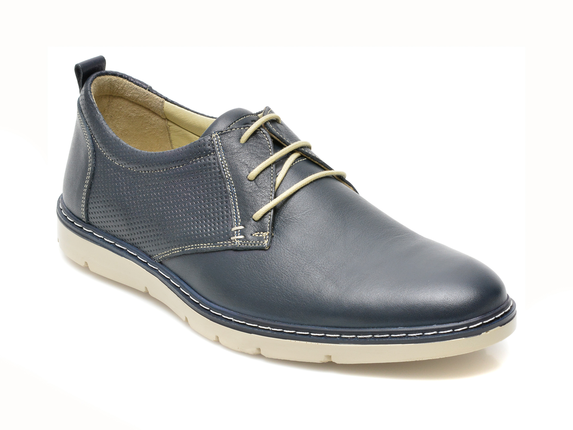 Pantofi OTTER bleumarin, 5930, din piele naturala Otter imagine 2022 reducere