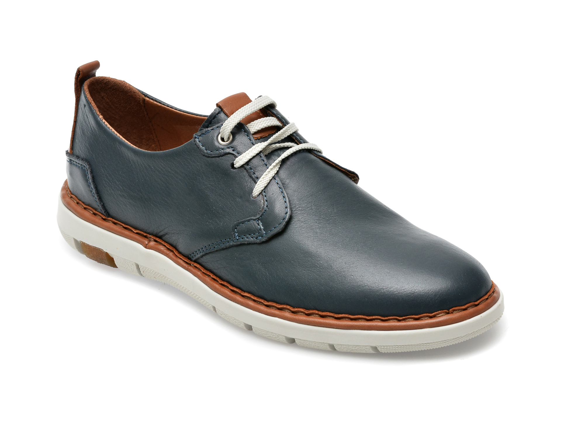 Pantofi OTTER bleumarin, 8962, din piele naturala /barbati/pantofi