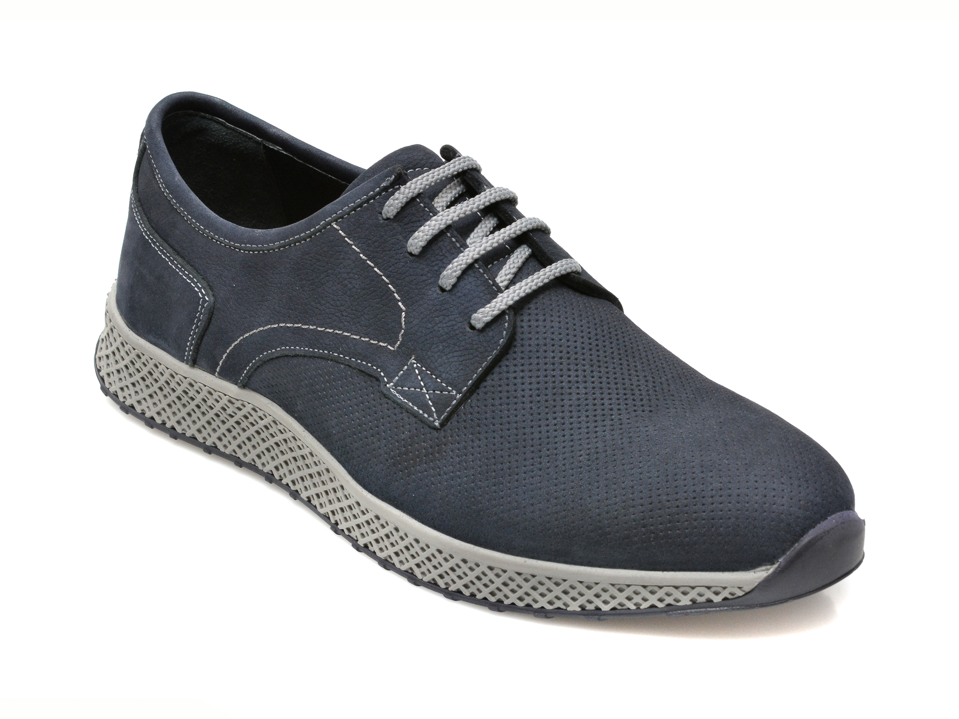 Pantofi OTTER bleumarin, 911322, din nabuc 2023 ❤️ Pret Super Black Friday otter.ro imagine noua 2022
