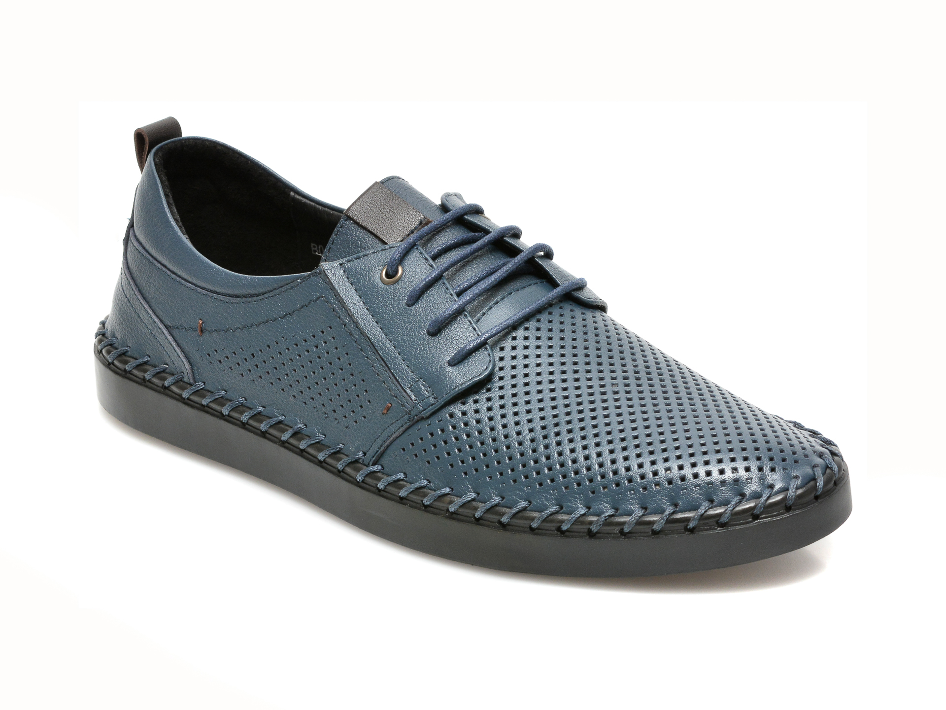Pantofi OTTER bleumarin, B01634, din piele naturala Otter imagine 2022 reducere