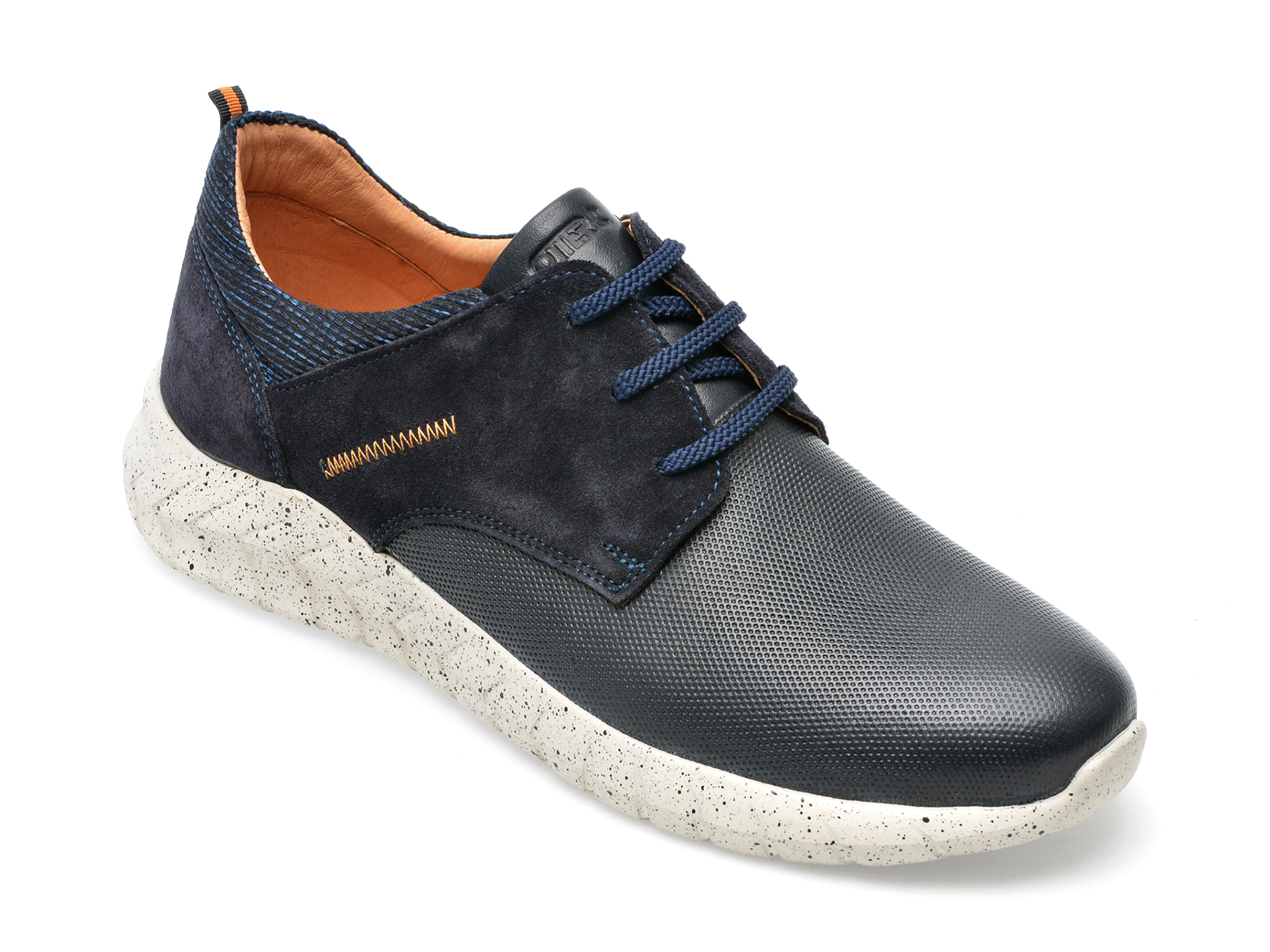 Pantofi OTTER bleumarin, EF413, din piele naturala /barbati/pantofi imagine noua 2022