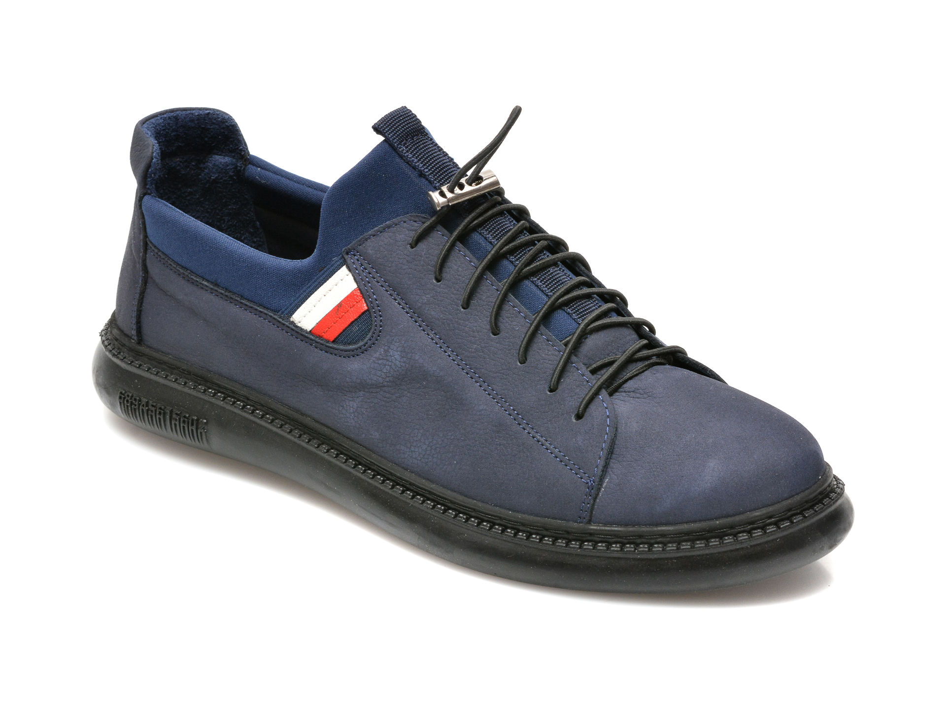 Pantofi OTTER bleumarin, M6128, din nabuc Otter