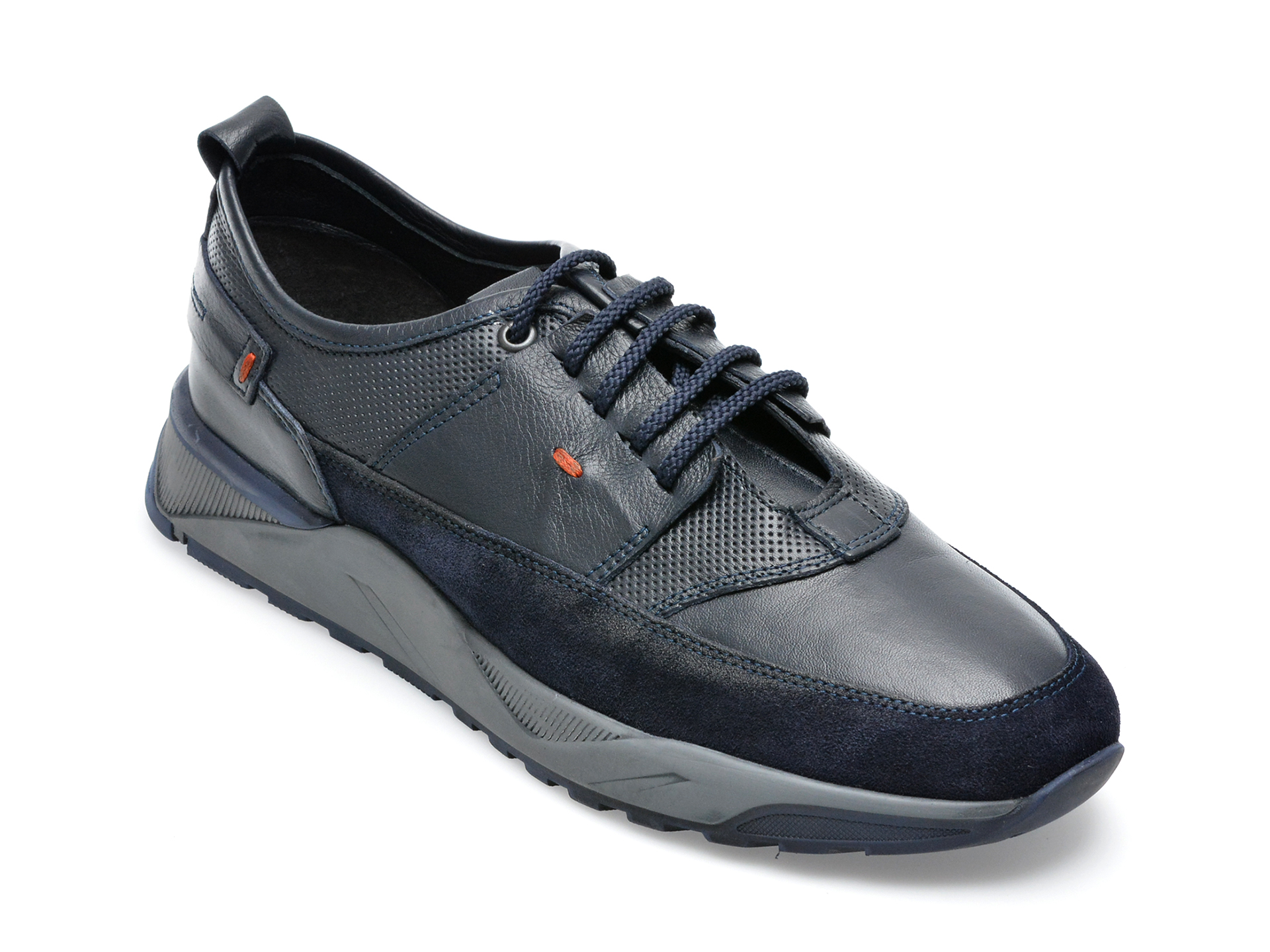Pantofi OTTER bleumarin, MISE121, din piele naturala /barbati/pantofi imagine noua