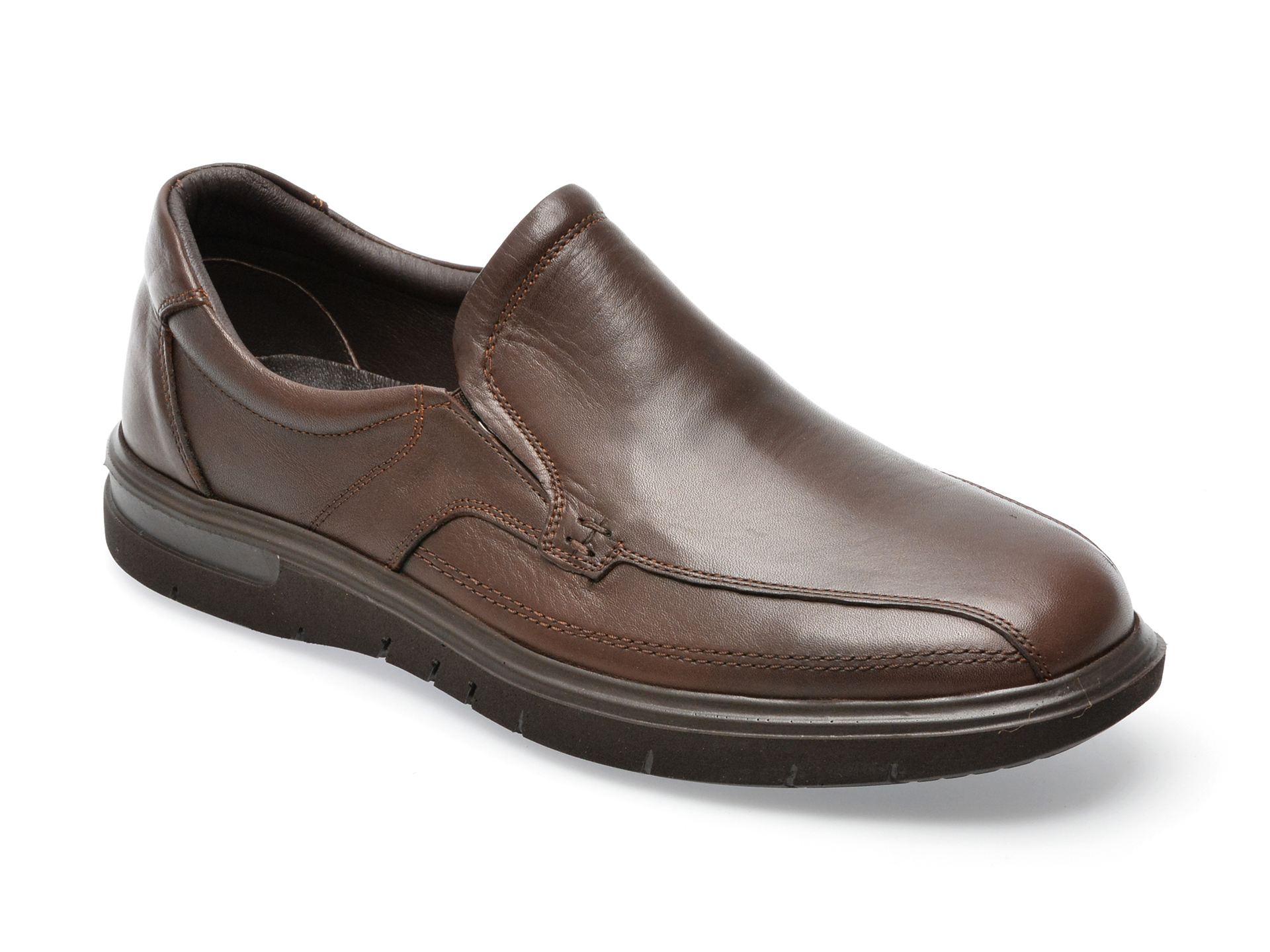 Pantofi OTTER maro, 2803, din piele naturala /barbati/pantofi imagine noua