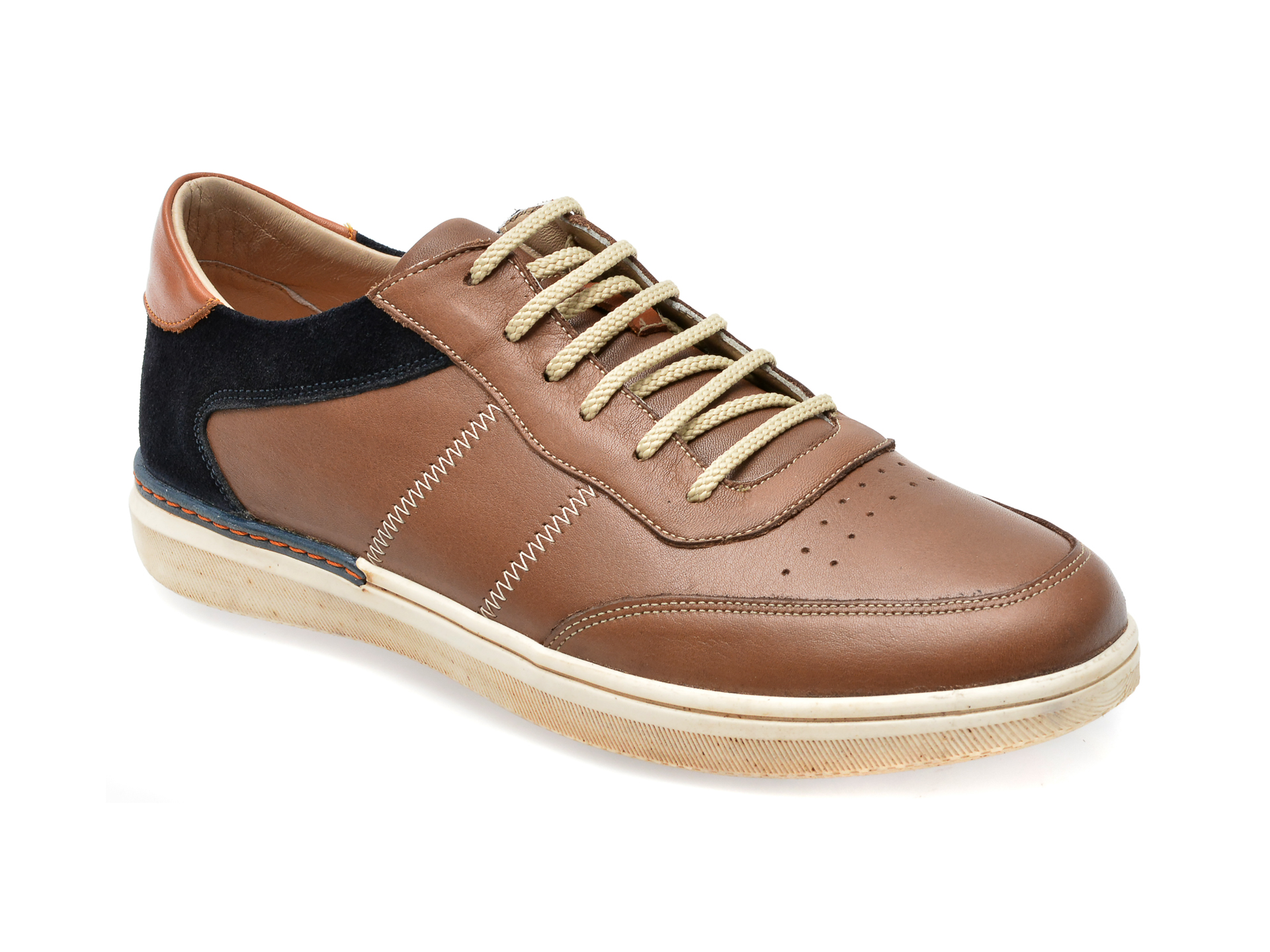 Pantofi OTTER maro, 3421, din piele naturala /barbati/pantofi