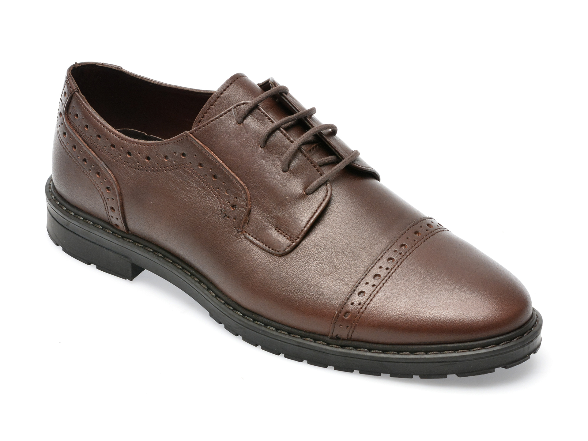 Pantofi OTTER maro, 41316, din piele naturala /barbati/pantofi imagine noua