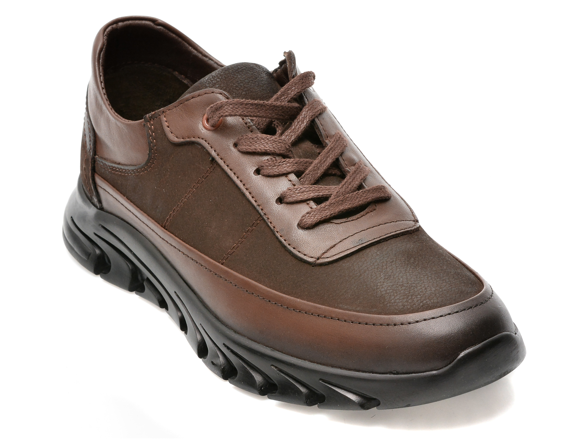 Pantofi OTTER maro, 66174, din piele naturala /barbati/pantofi imagine noua 2022
