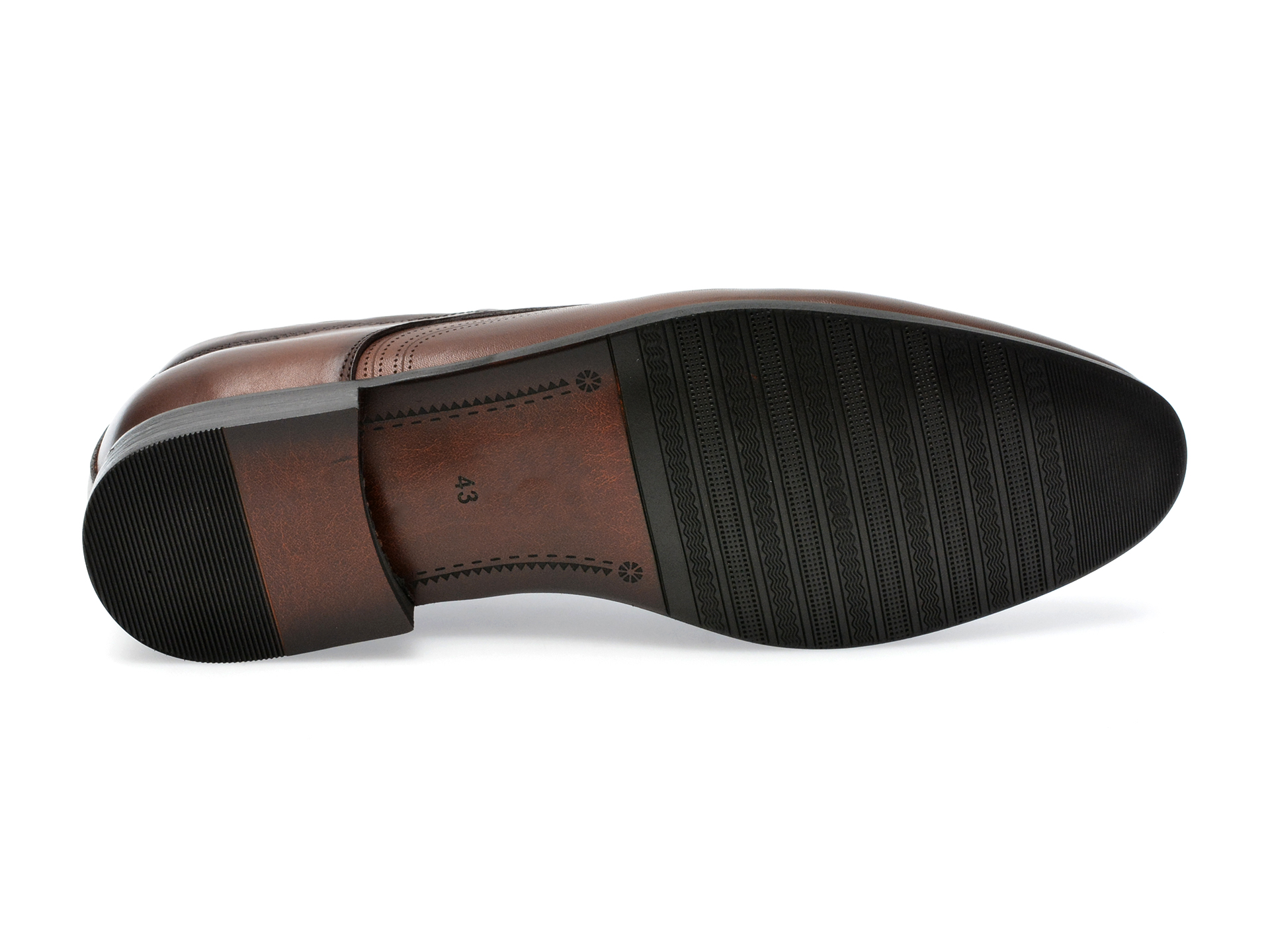Pantofi OTTER maro, 71364, din piele naturala