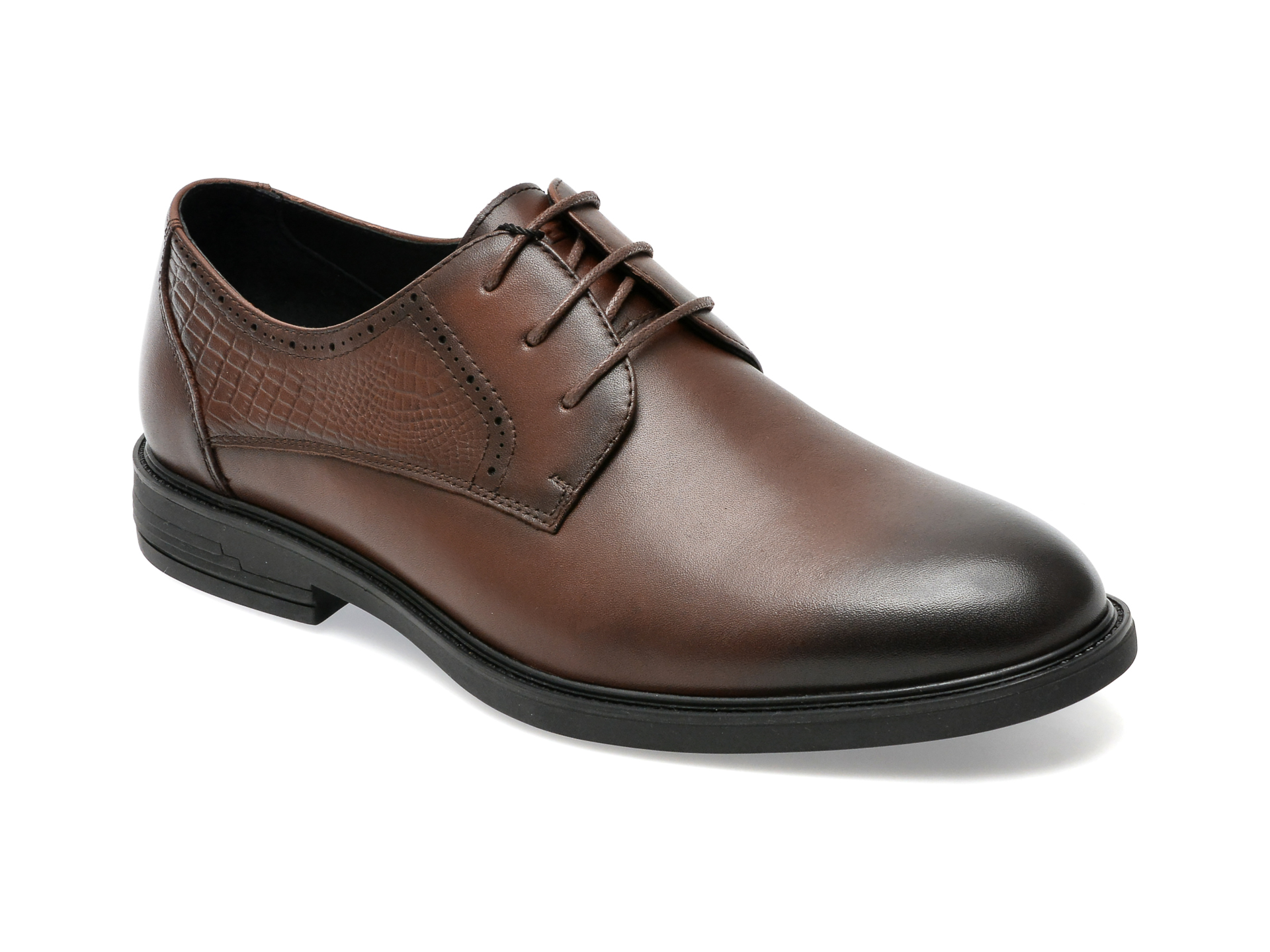 Pantofi OTTER maro, L25059, din piele naturala /sale