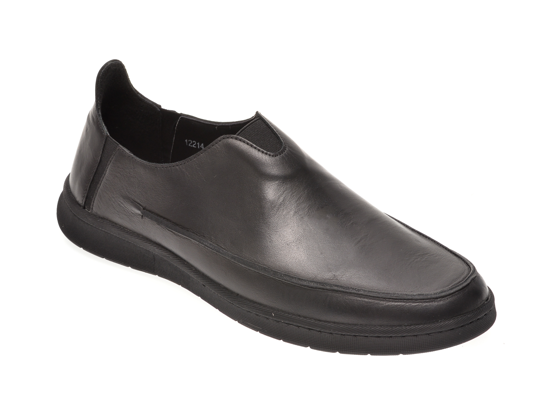 Pantofi OTTER negri, 12214, din piele naturala imagine