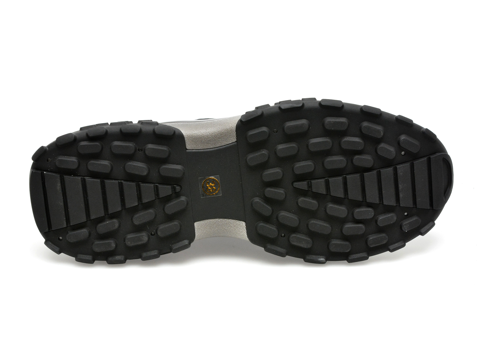 Pantofi OTTER negri, 12241, din piele naturala